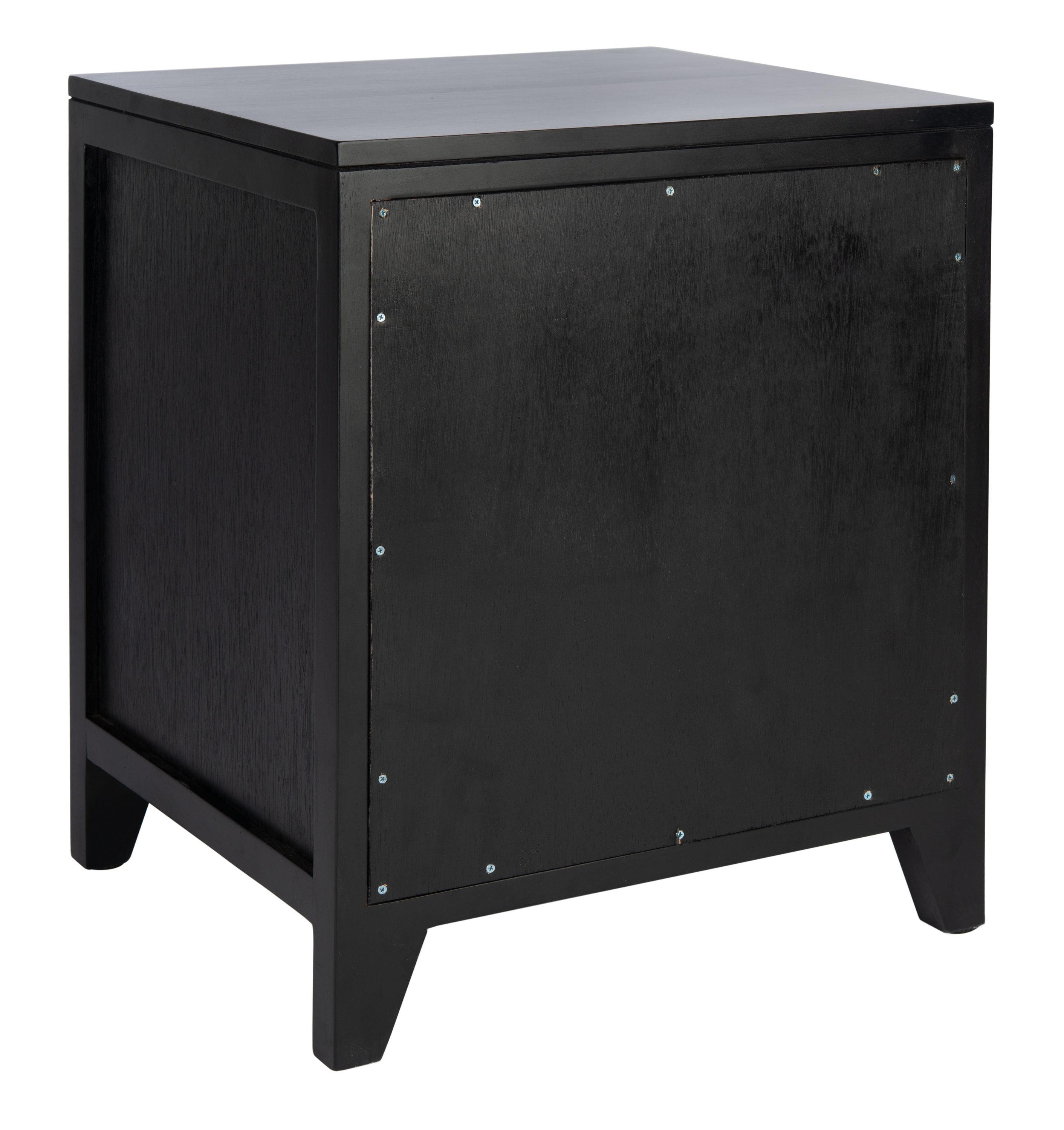 Miya 1 Drawer Nightstand - NST5012 - Black/Natural - Safavieh