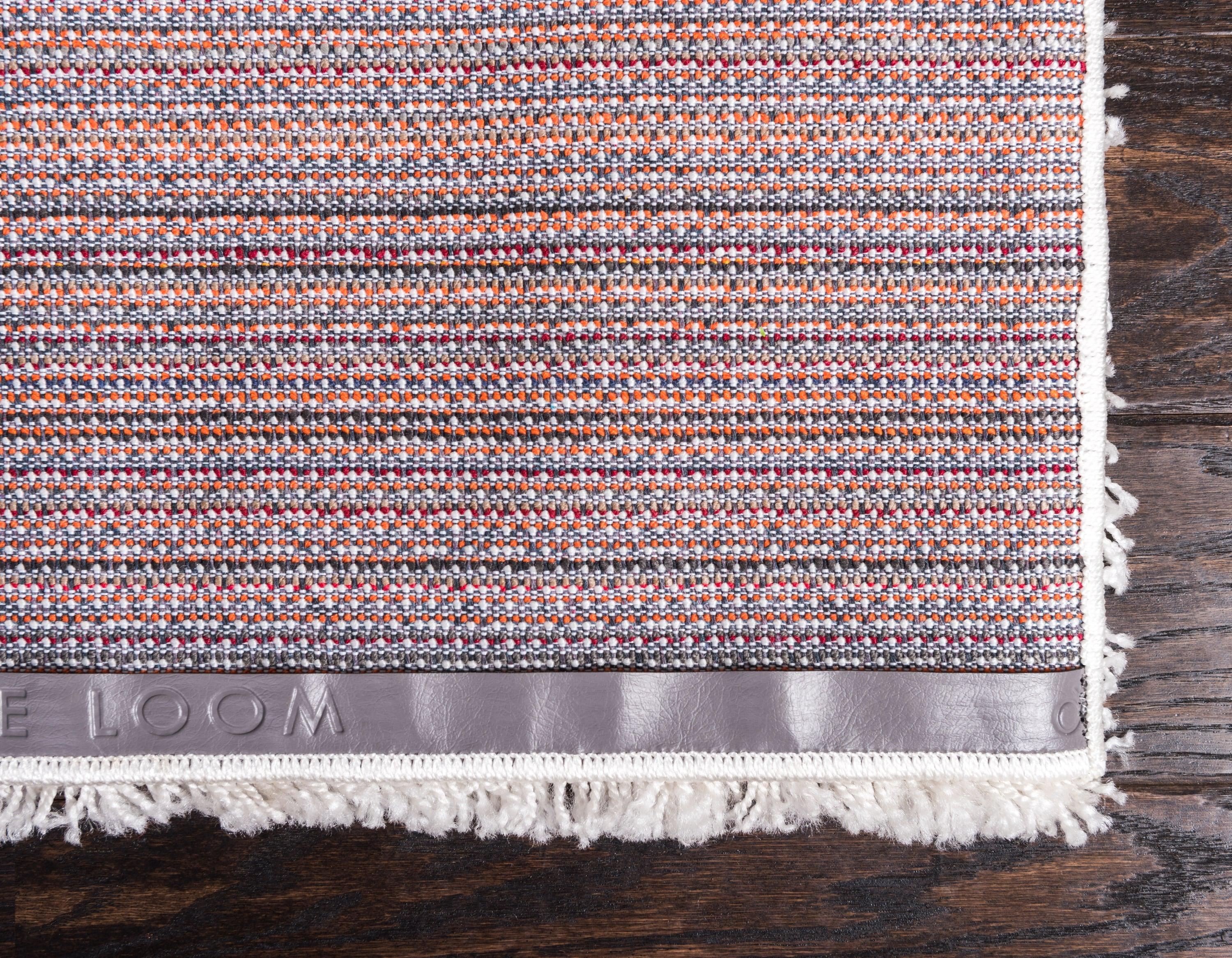 Unique Loom 3' 3 x 5' 3 Solid Shag Snow White Area Rug