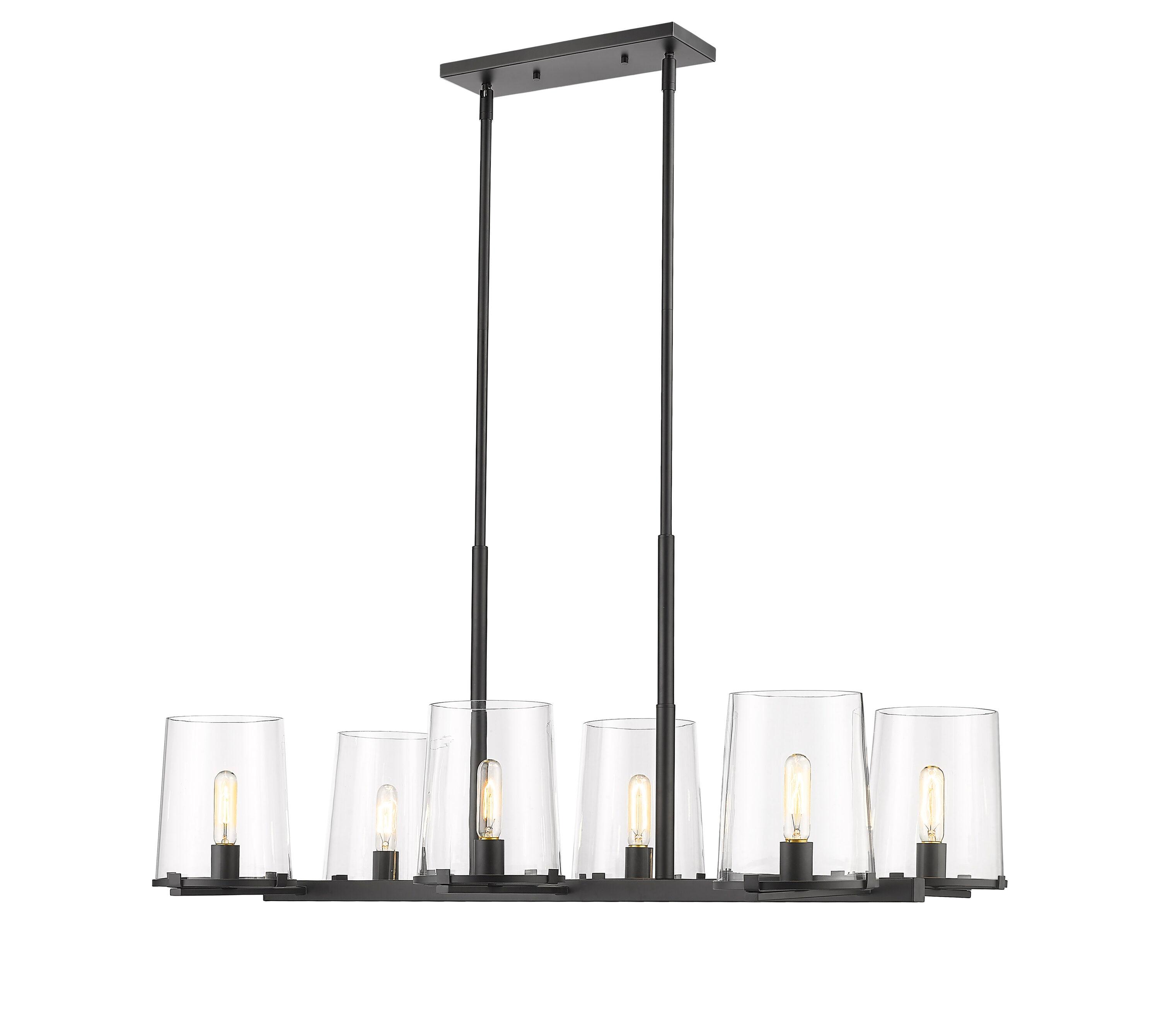 Z-Lite Callista 6 - Light Chandelier in  Matte Black