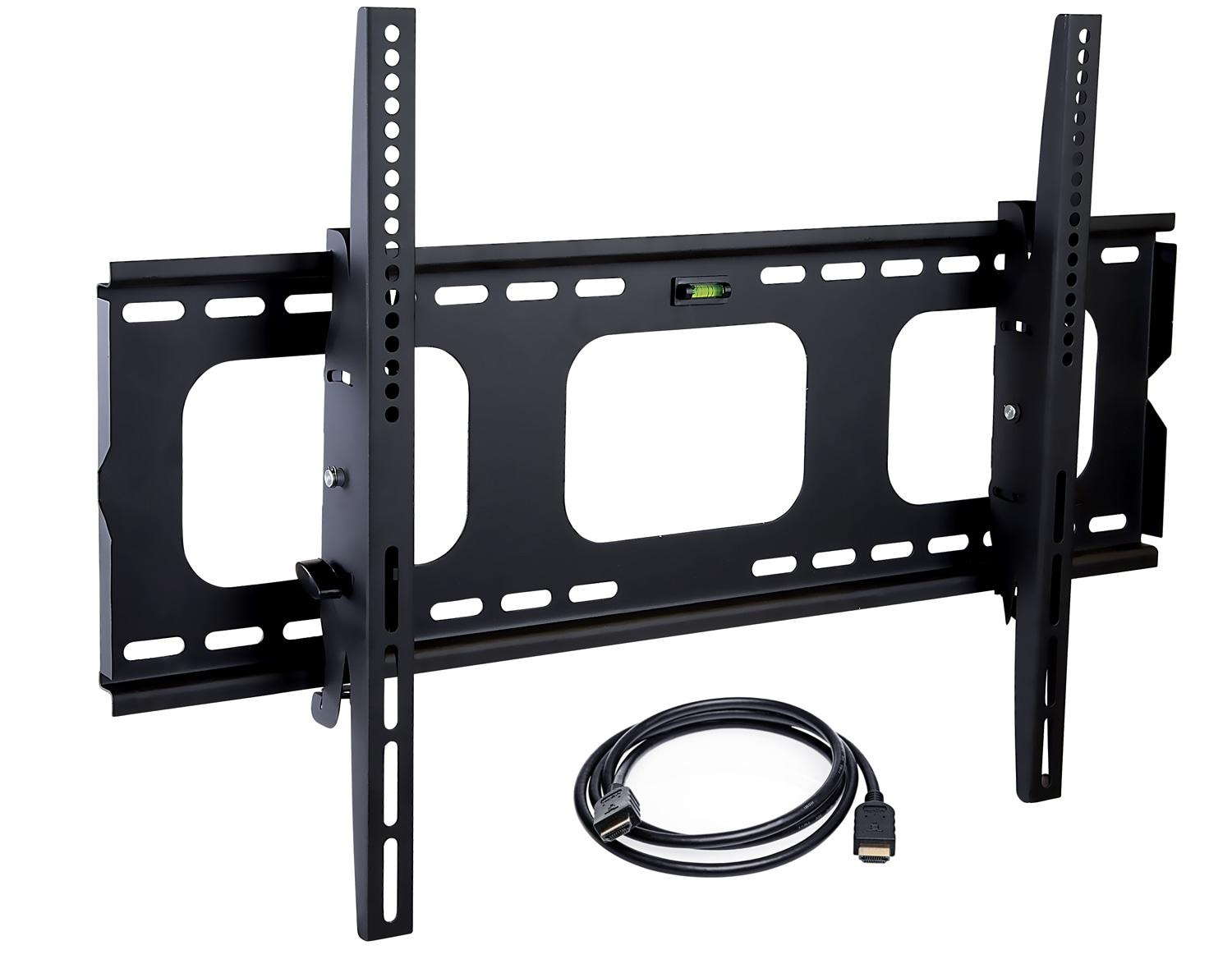 Mount-It! Tilting TV Wall Mount Bracket for Samsung, Sony, Vizio, LG, Panasonic, TCL, Element, 32 - 65 Inch TVs, Premium Tilt 175 Lbs. Capacity