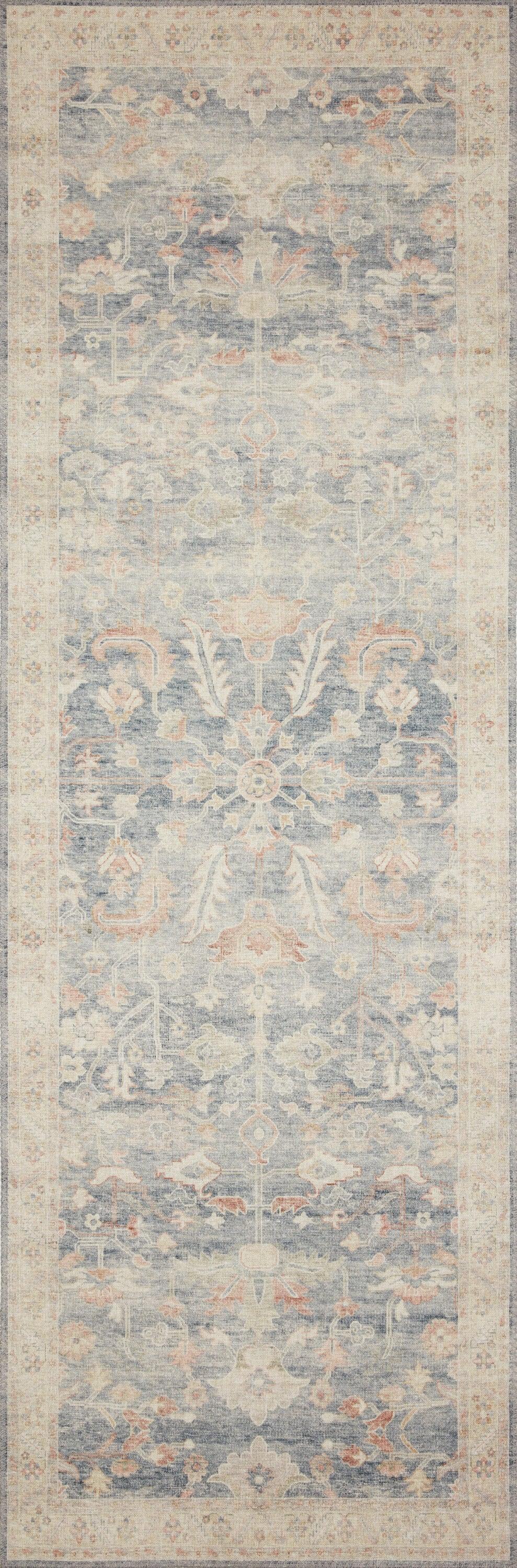 Loloi II Hathaway Printed Oriental Denim / Multi Area Rug