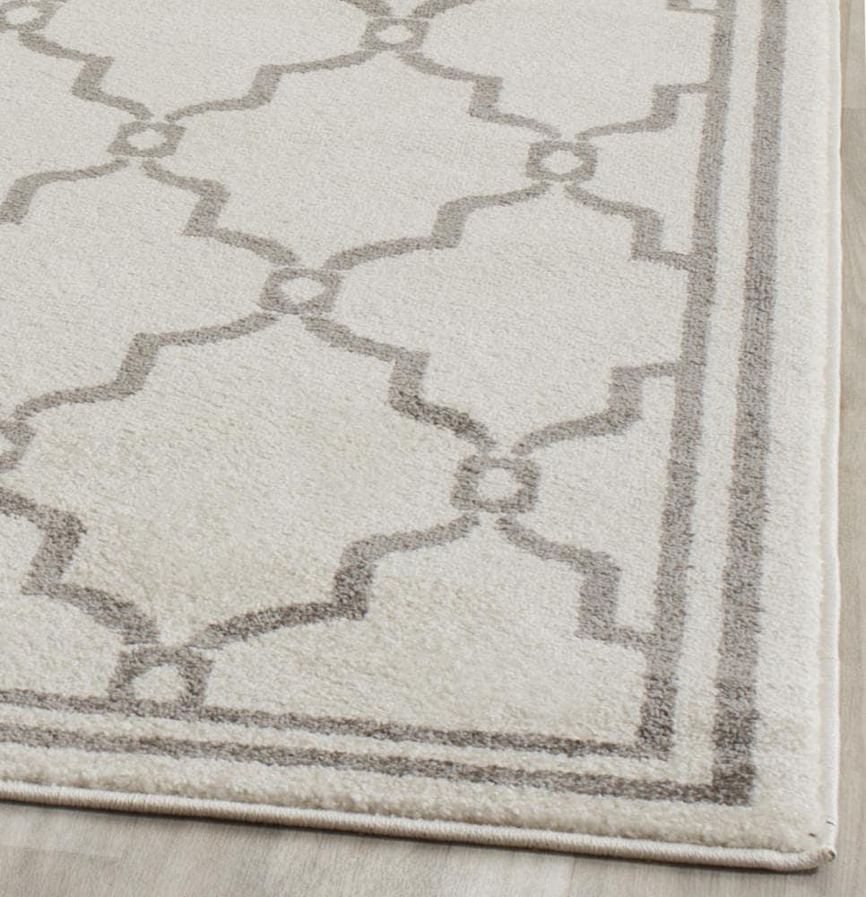 Amherst AMT414 Power Loomed Indoor Area Rug - Ivory/Grey - 8'x10' - Safavieh