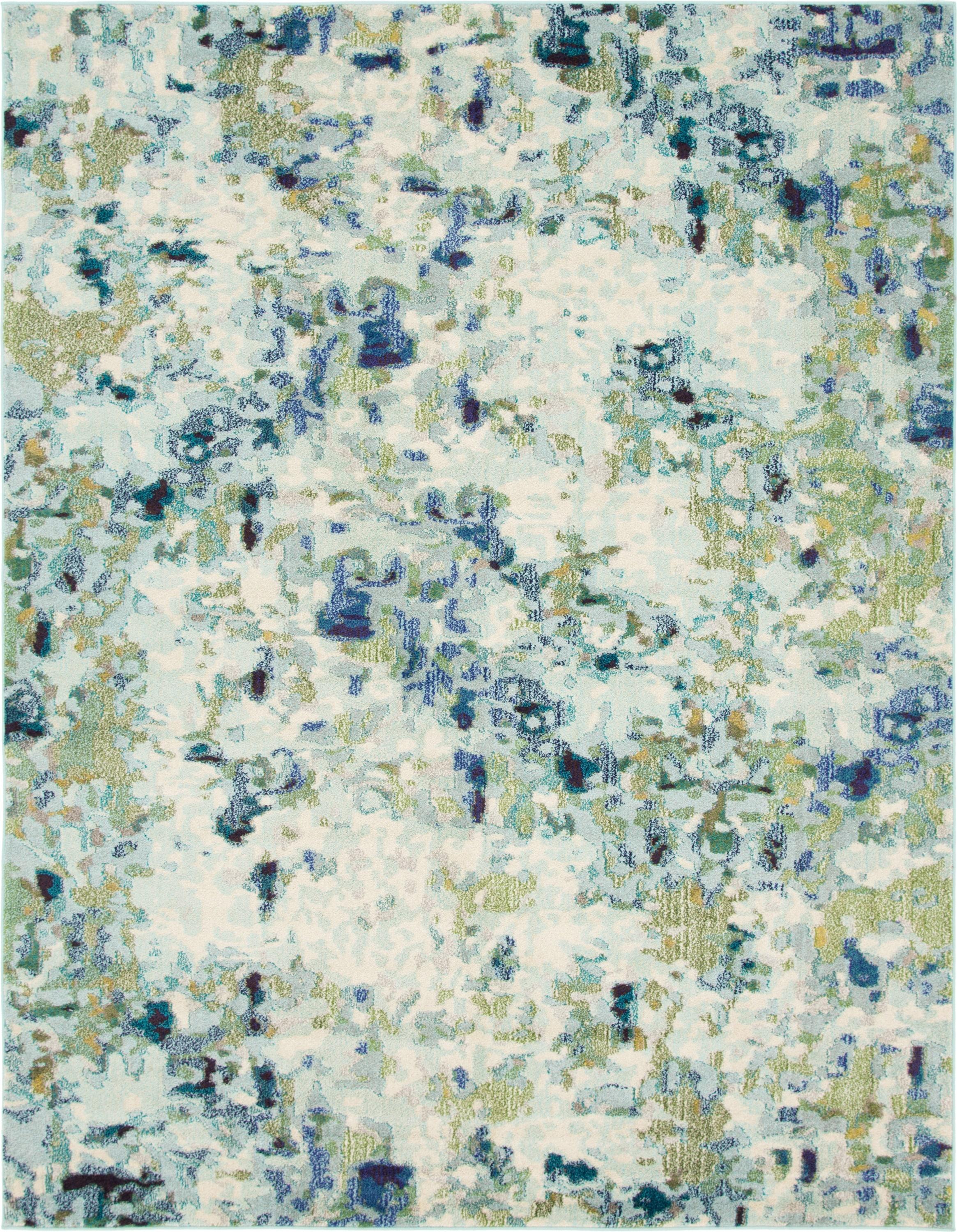 Unique Loom Chromatic Collection Area Rug - Champagne (8' x 10' Rectangle Light Blue/Blue)