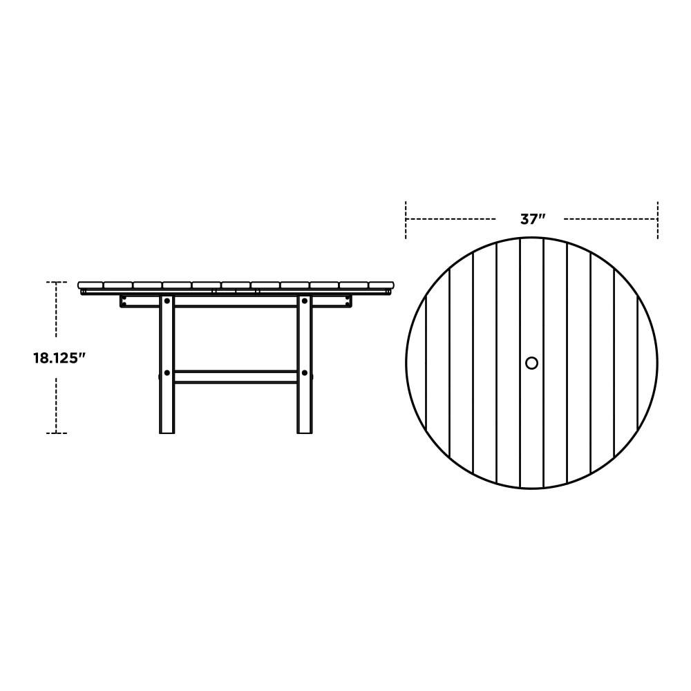 Round 37" Conversation Table