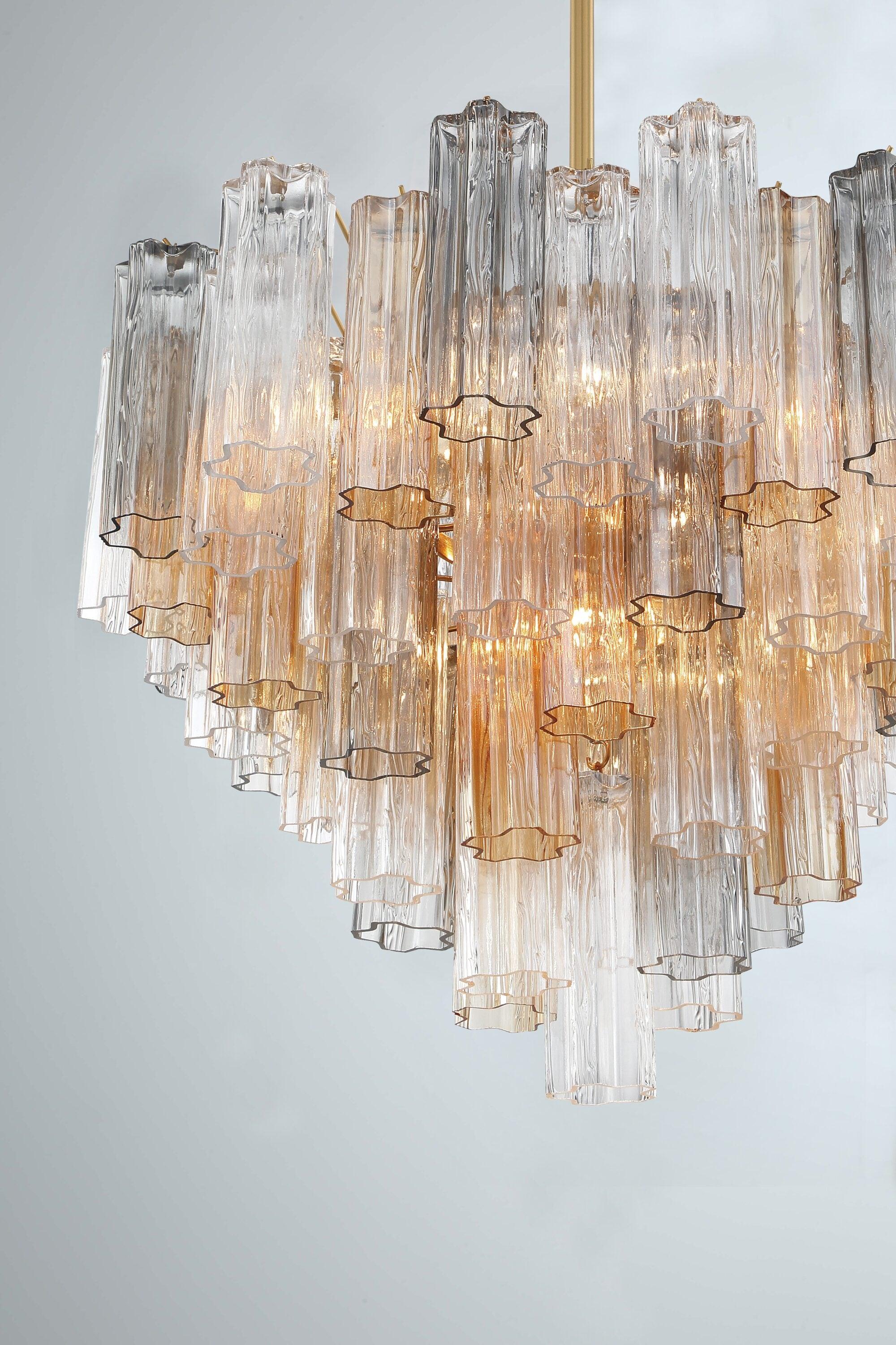 Crystorama Lighting Addis 12 - Light Chandelier in  Aged Brass