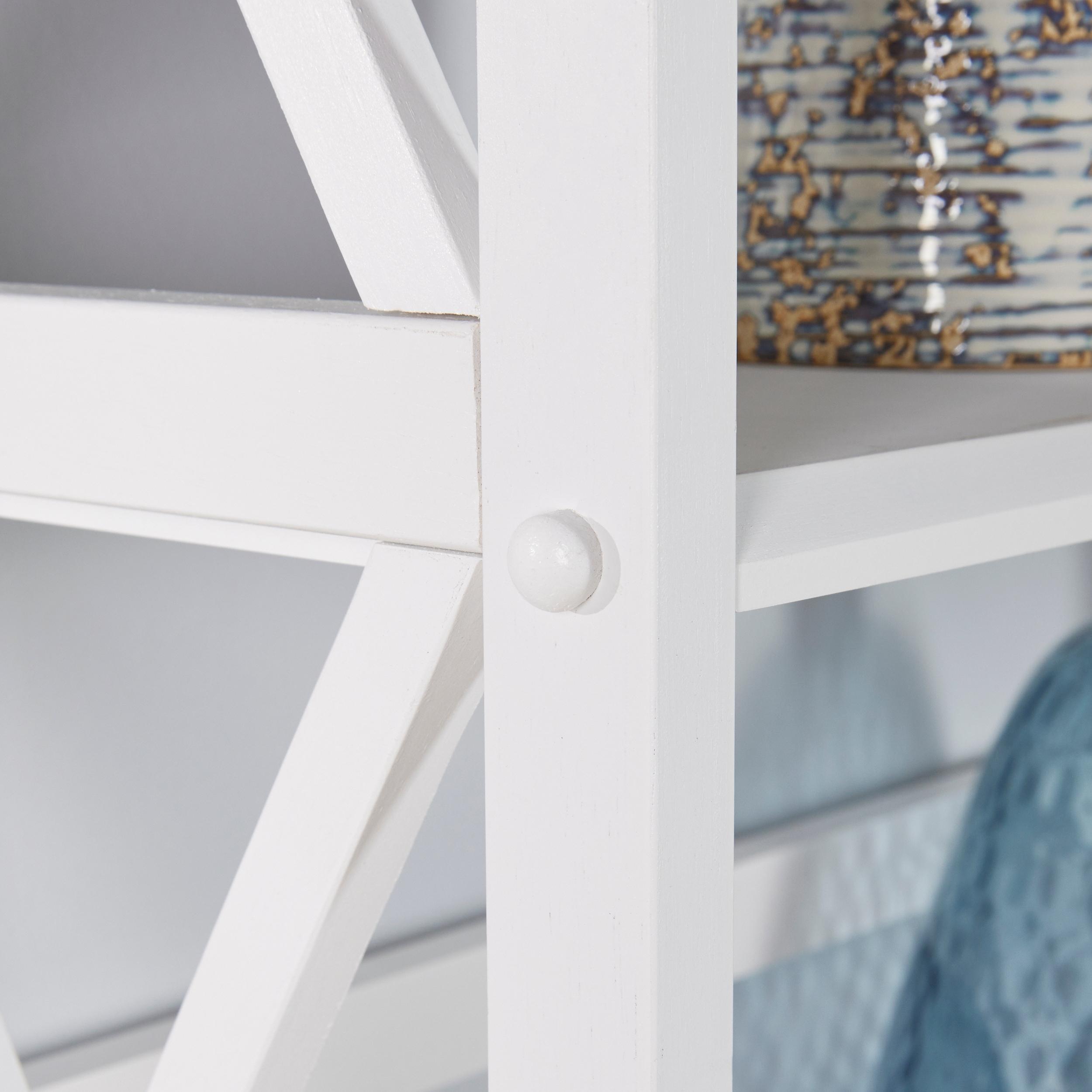 Casual Home Montego Shelf Bookcase-Color:White,Size:5-Shelf