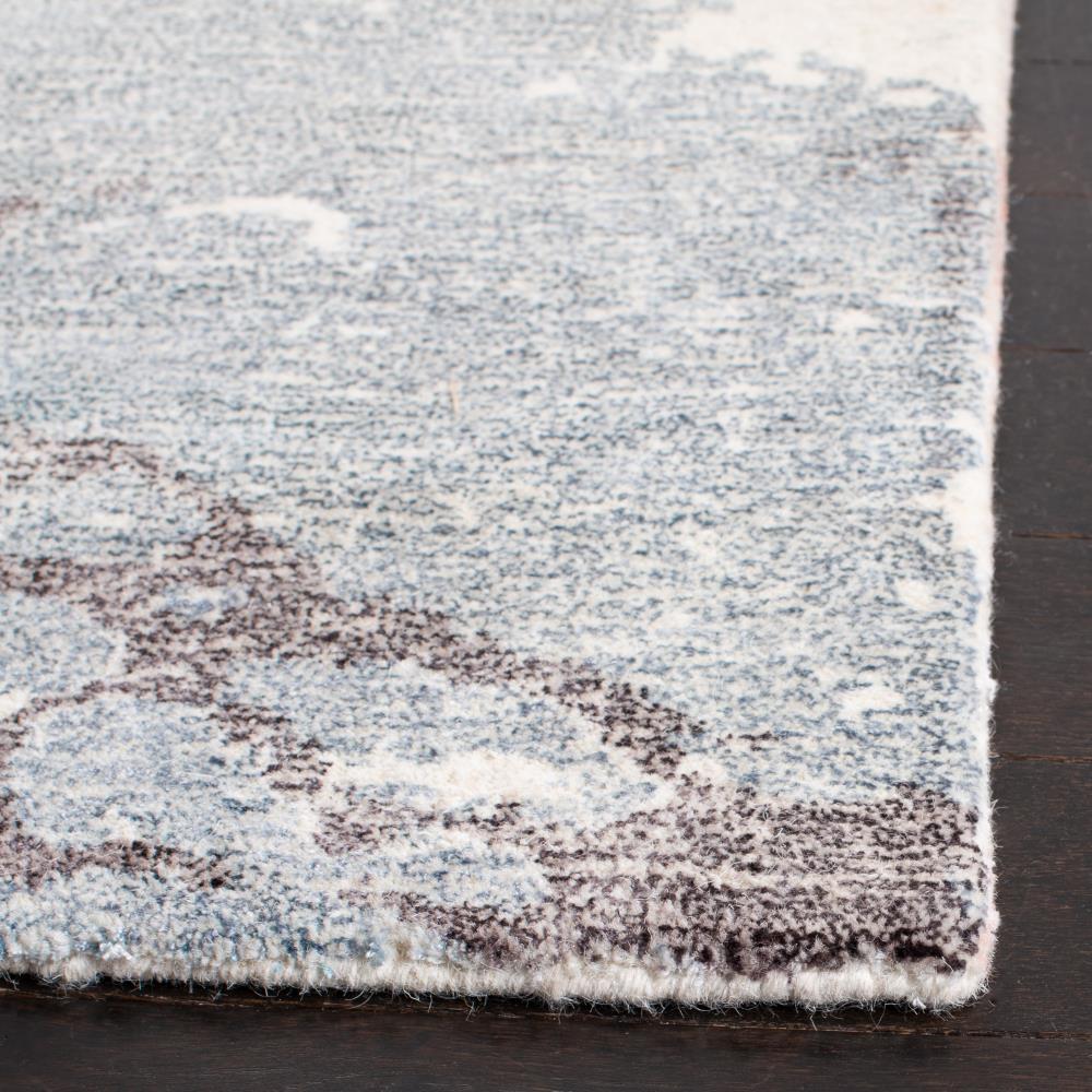Restoration Vintage RVT112 Hand Tufted Indoor Runner Rug - 2'3"x8' - Grey/Ivory - Safavieh