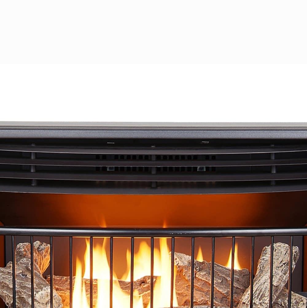 ProCom Vent less Dual Fuel Gas Stove - 25,000 BTU, T-Stat Control, Black Finish - Model# QNSD250T