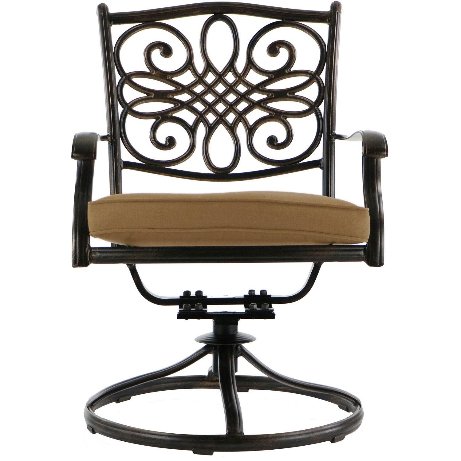 Hanover Traditions 9-Piece Dining Set with Eight Swivel Dining Chairs and a Large 84 x 42 in. Dining Table