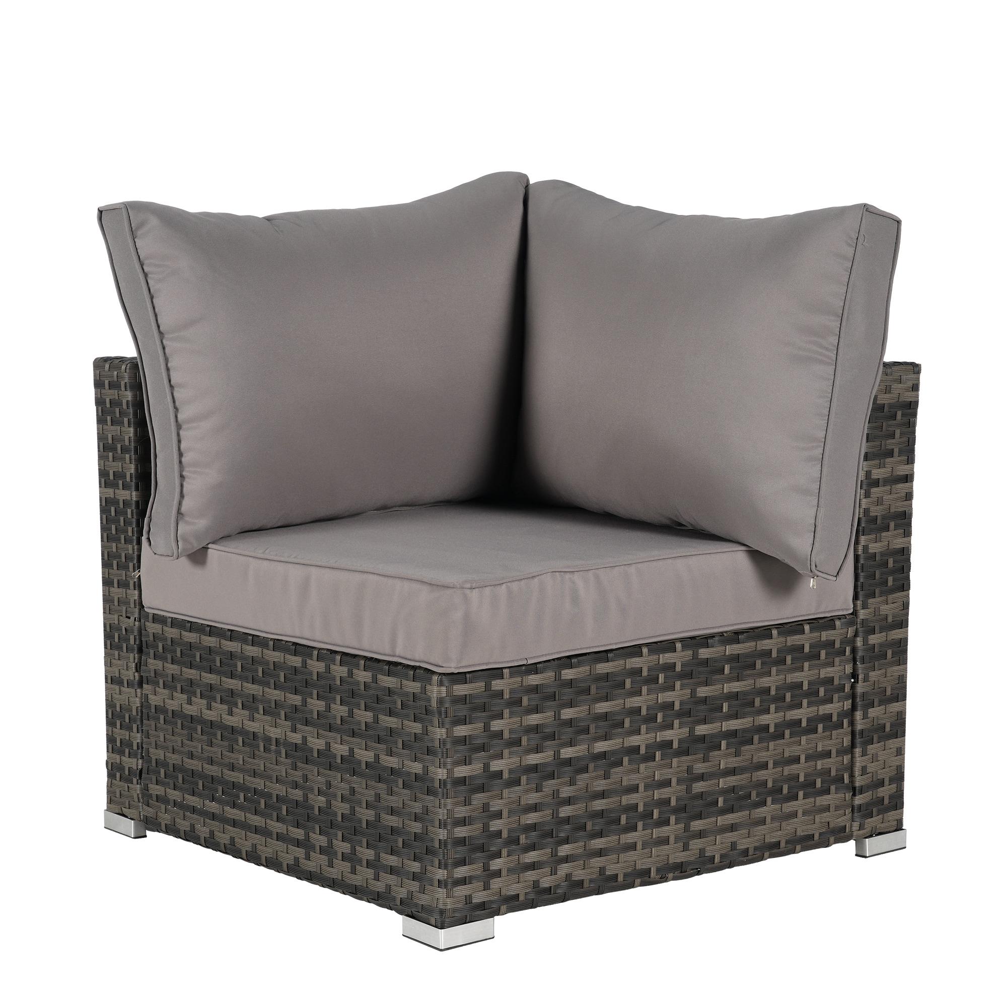 howcoolmall 5 Piece Patio Dining Set for 4, 4 Chairs with Cushions and 1 Square Table with 1.75” Umbrella Hole Outdoor Furniture Set, Black and Brown