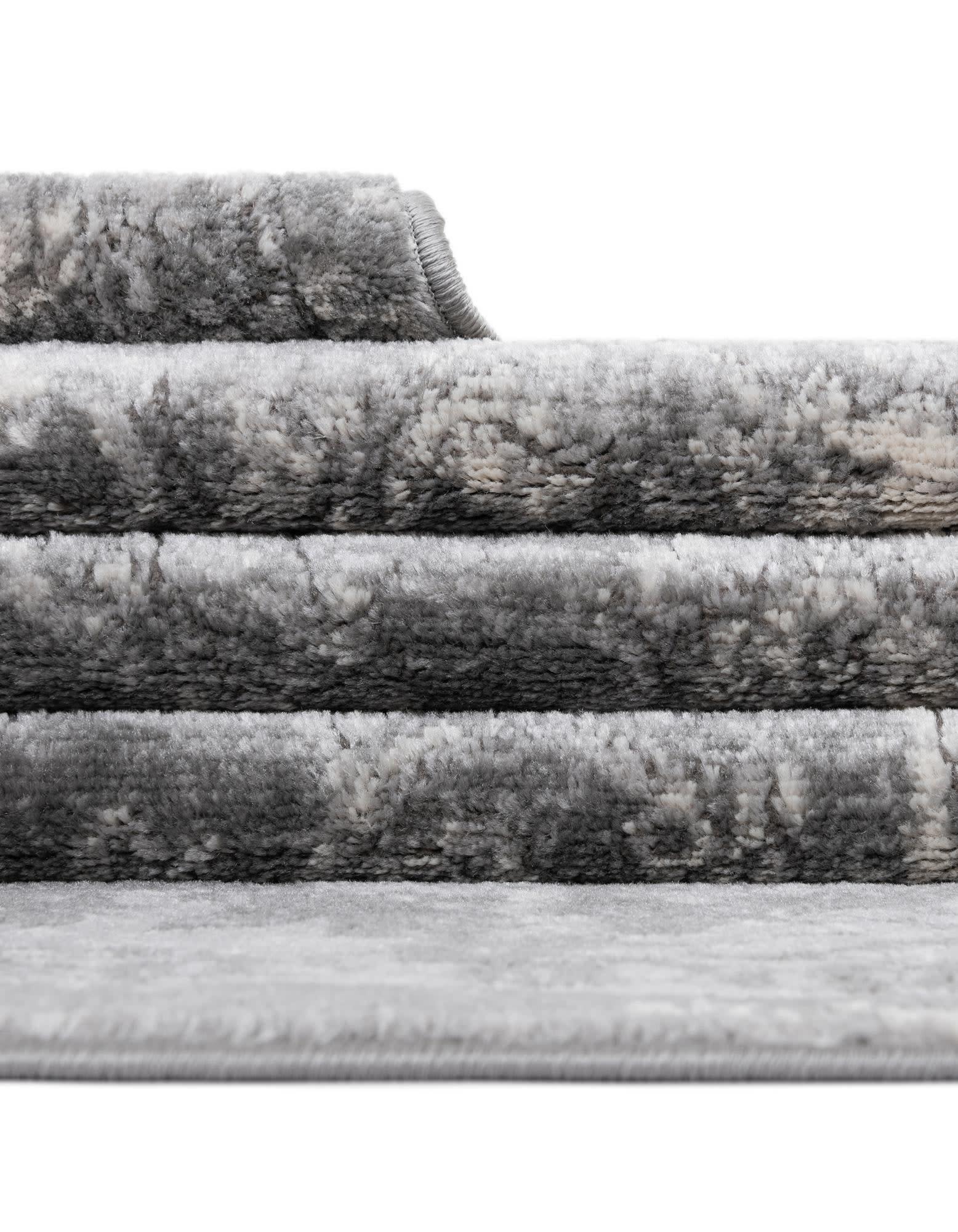 Unique Loom Portland Collection Area Rug - Albany (9'  x 12' Rectangle Gray/Ivory)