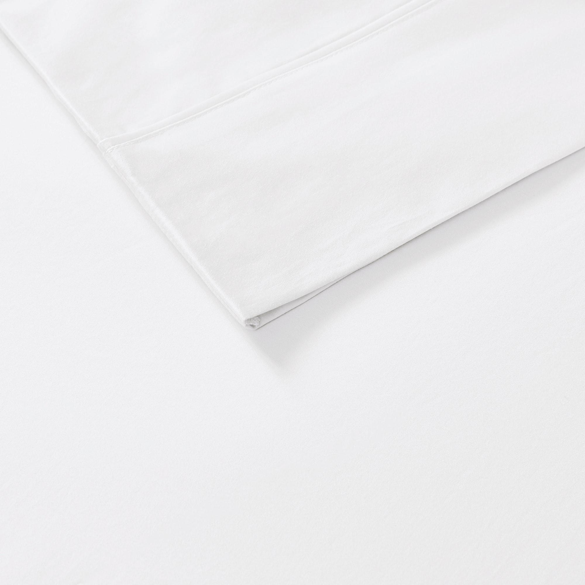 Split King 800 Thread Count 7pc Cotton Blend Sheet Set White