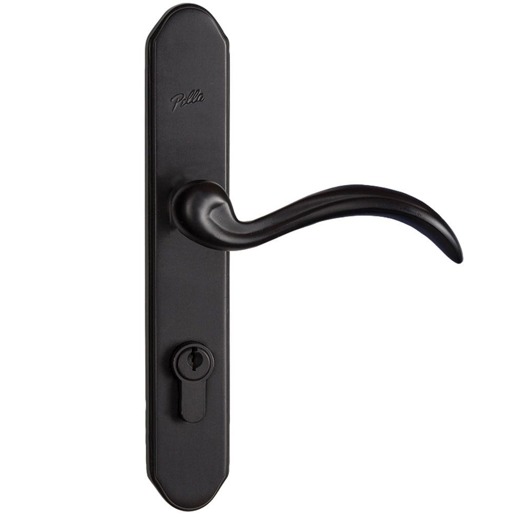 Matte Black Bronze Keyed Storm Door Handleset