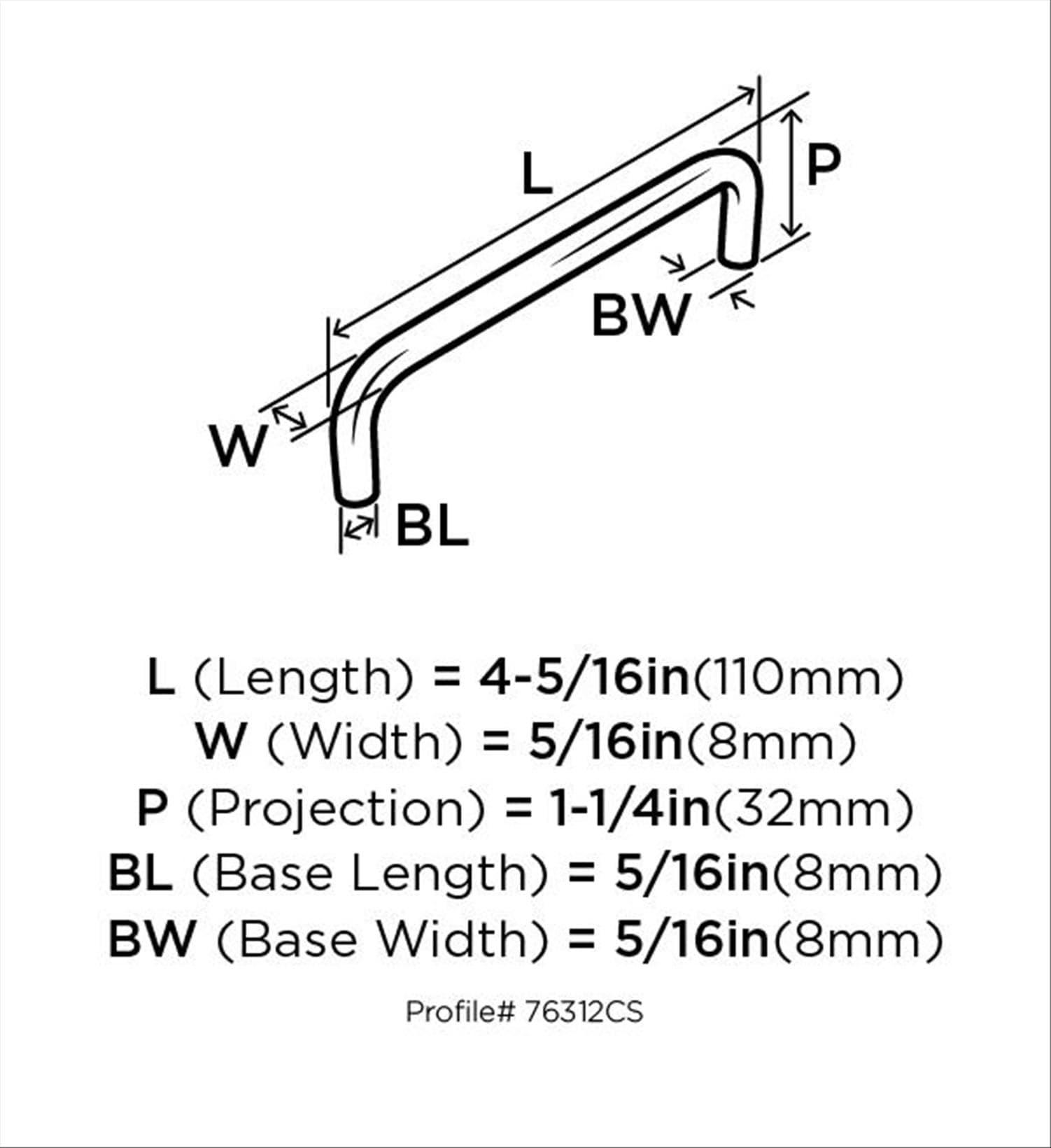 Satin Nickel 4-Inch Brushed Cabinet Bar Pull