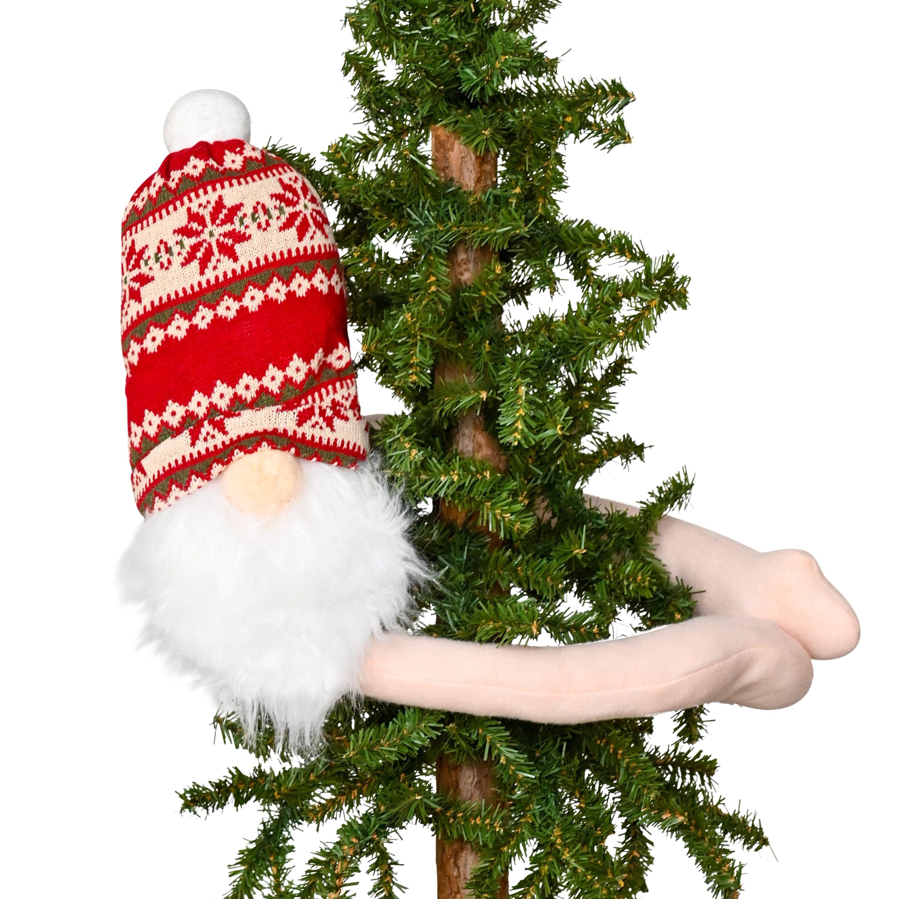 Ornativity Gnome Tree Hugger - Red