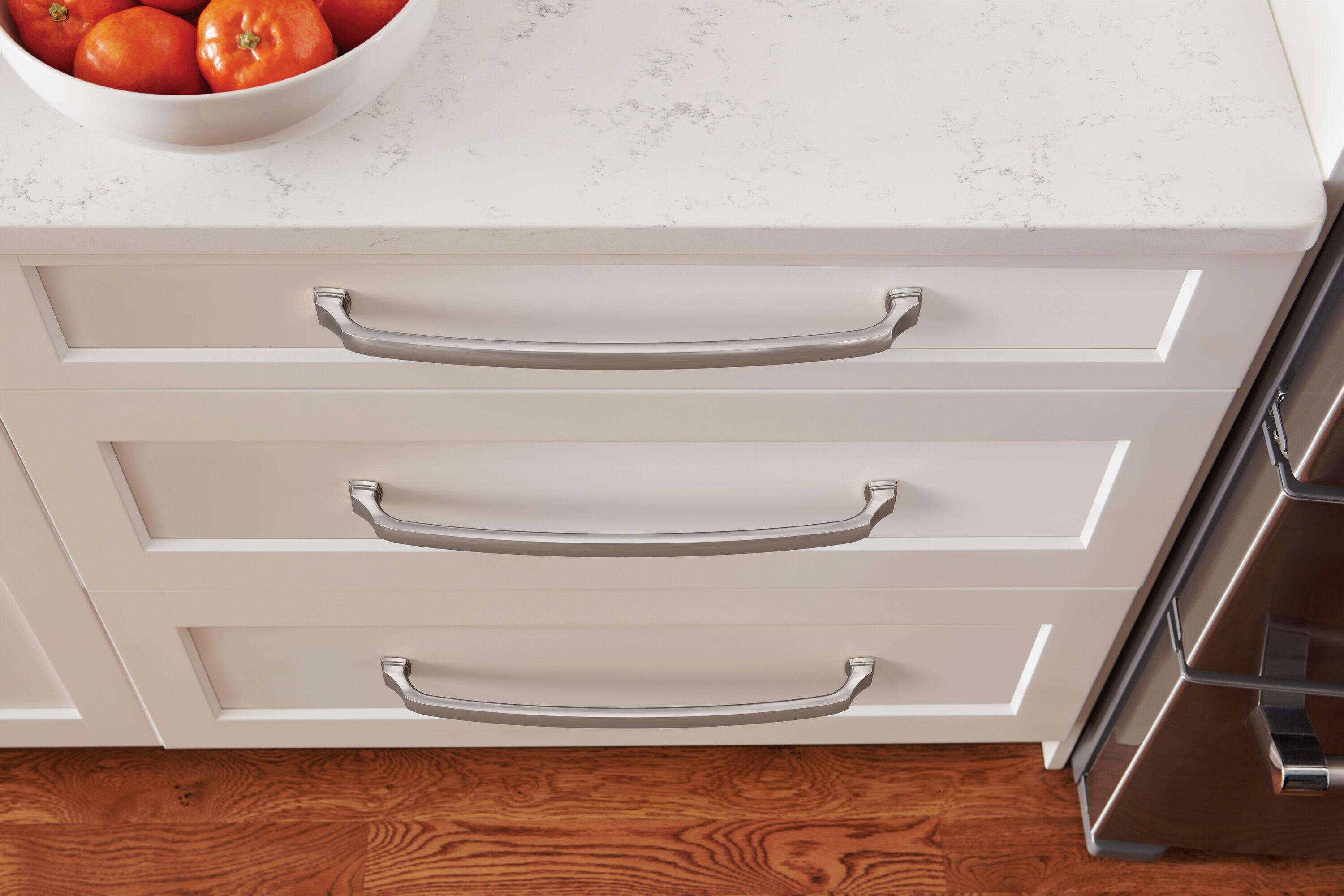 Amerock Revitalize 12-5/8 inch (320mm) Center-to-Center Satin Nickel Cabinet Pull