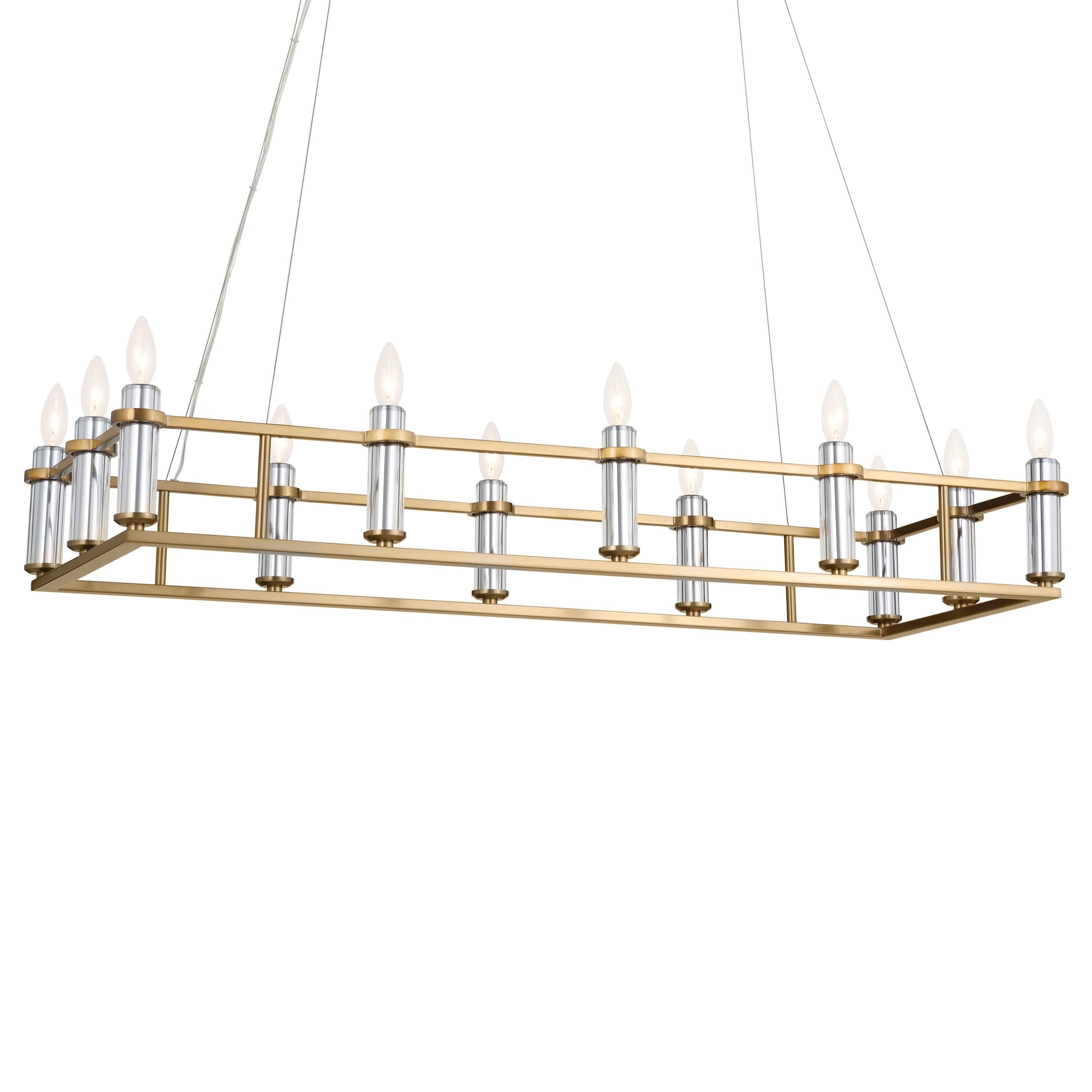 Kichler Lighting Rosalind 12 - Light Chandelier in  Brushed Natural Brass