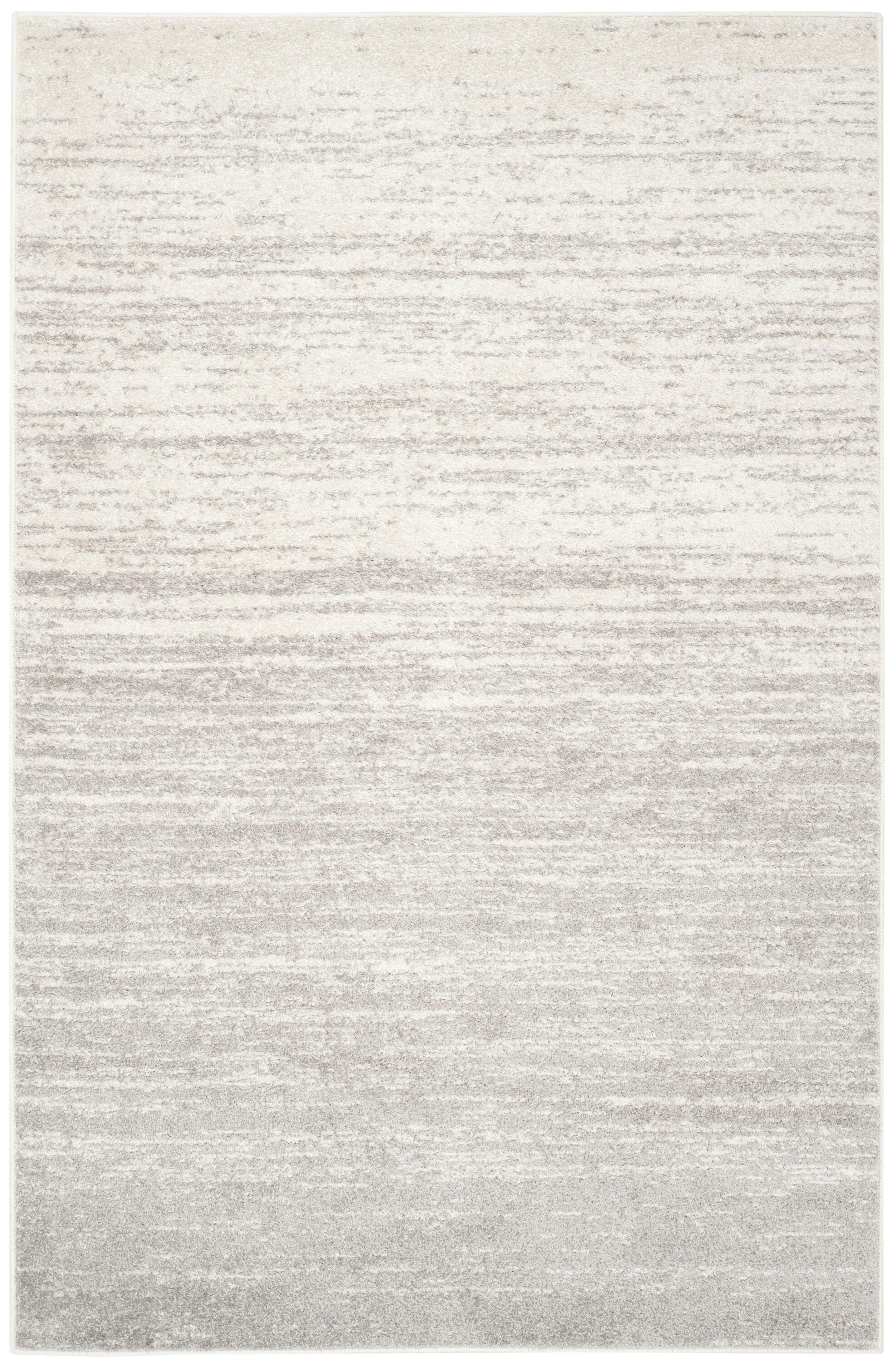 SAFAVIEH Adirondack Esmond Striped Area Rug, Ivory/Silver, 6' x 9'