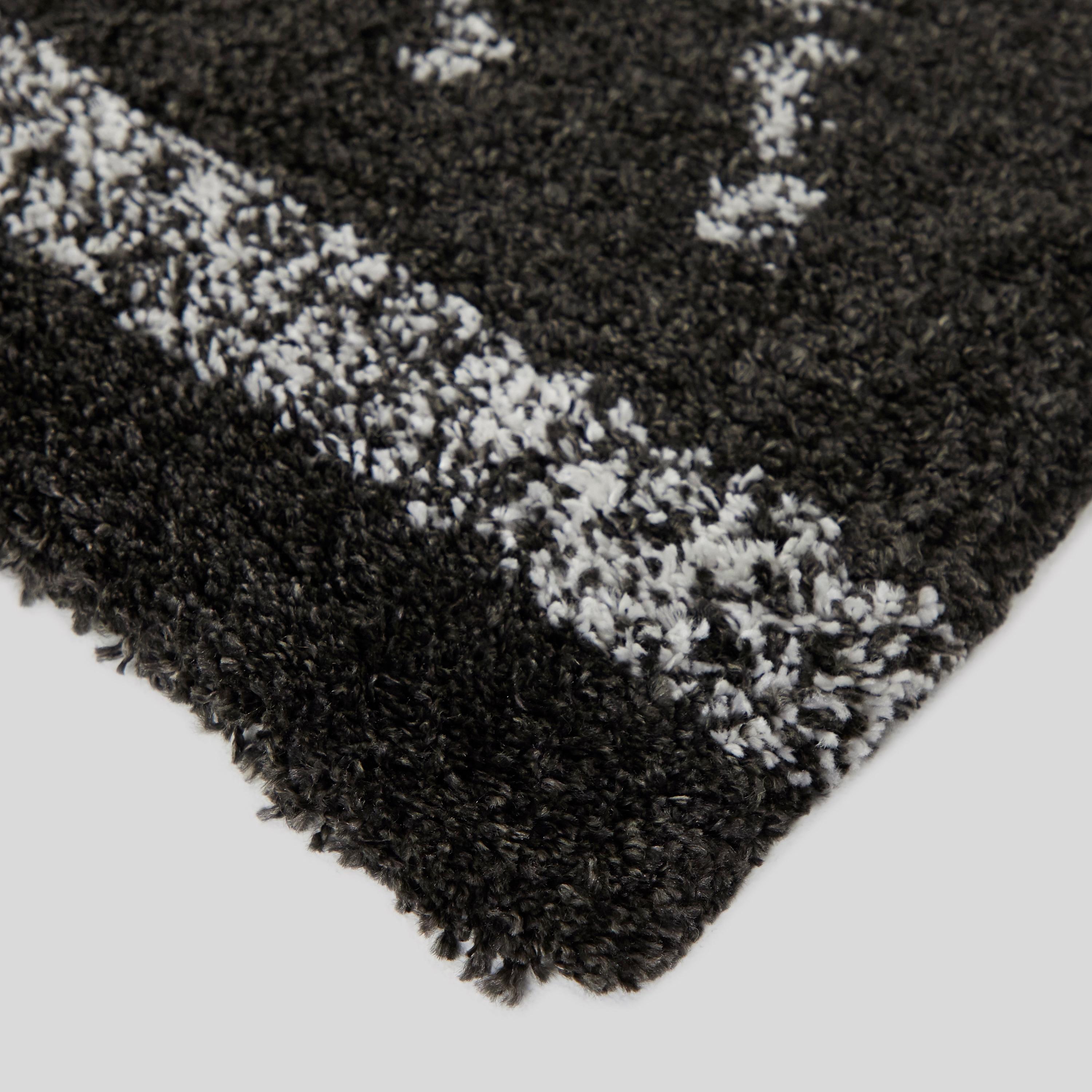 Balta Culver Southwestern Diamond Shag Area Rug Charcoal 5'3" x 7' 5' x 8' Blue, Cream, Black