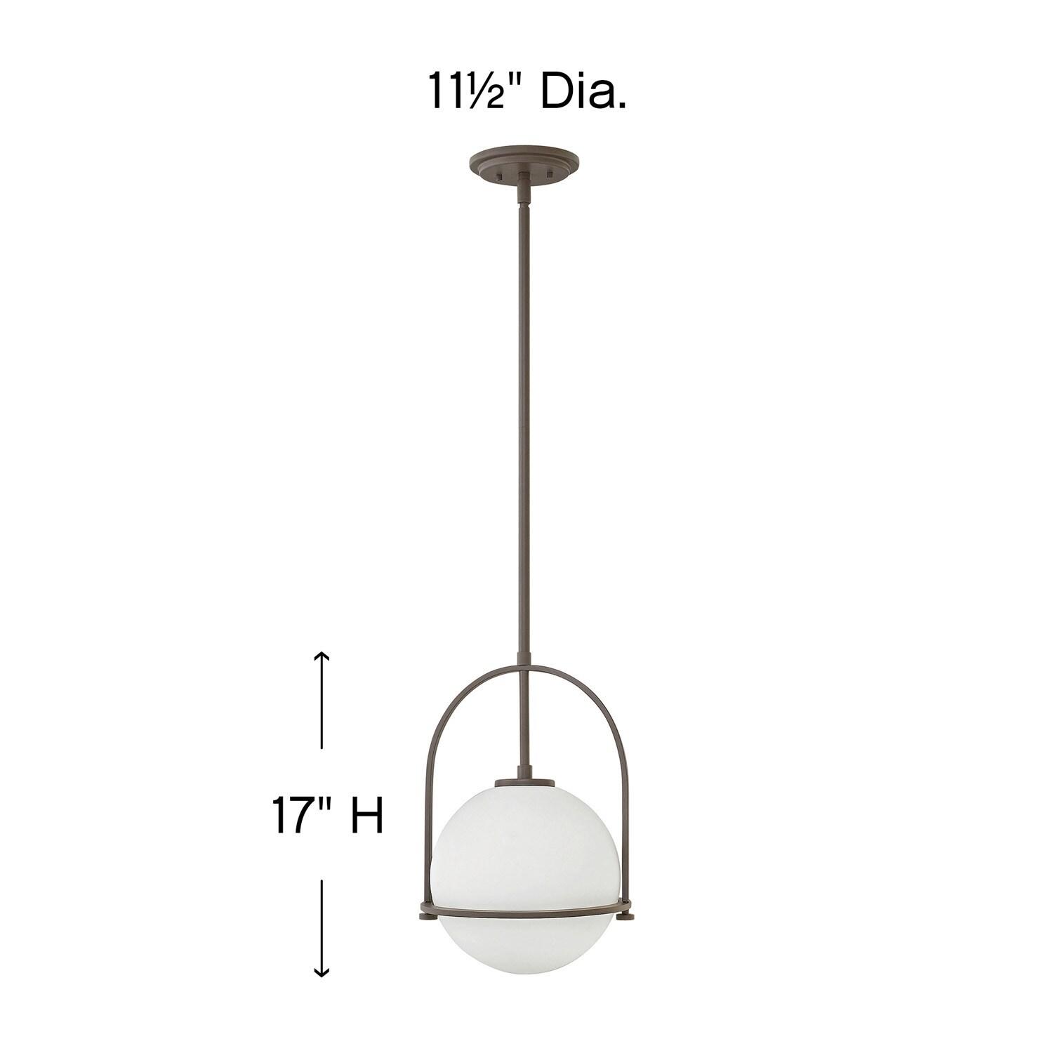 Arie Single Light Glass Dimmable Pendant