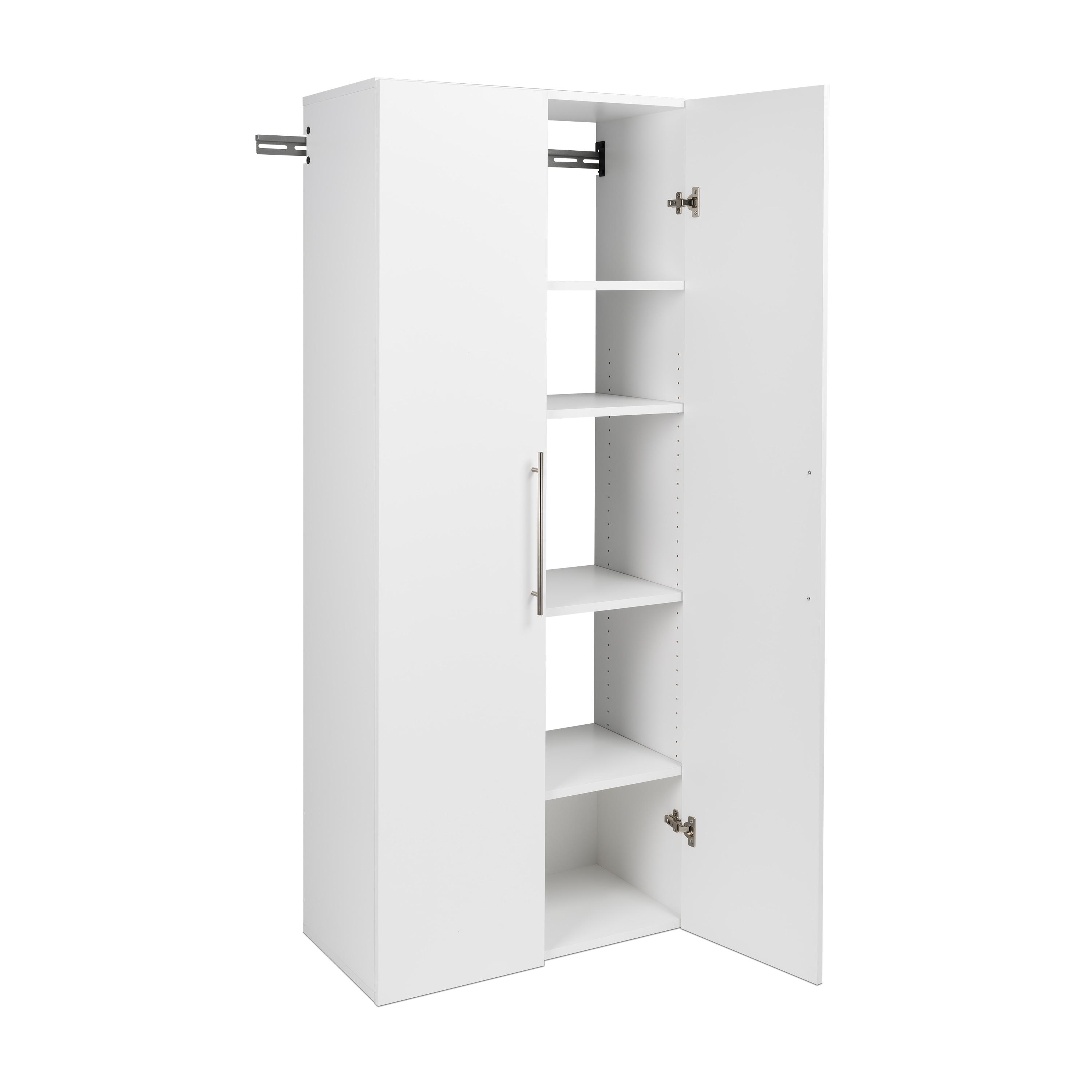 30" Hangups Large Storage Cabinet White - Prepac: Wall Mounted, Workshop & Office Organizer