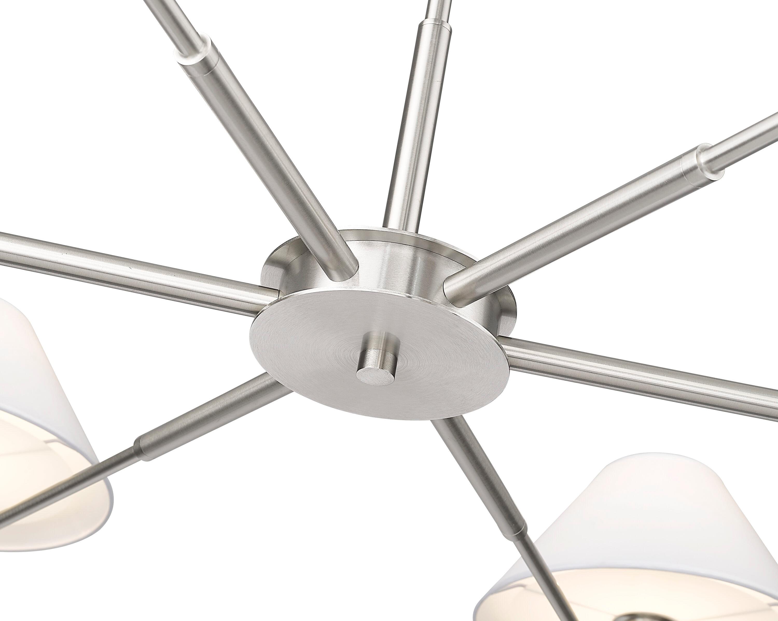 Z-Lite Leila 6 - Light Chandelier in  Brushed Nickel