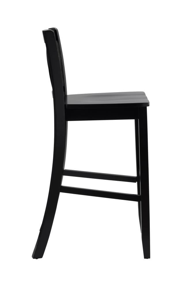 30" Torino X Back Wood Barstool - Black - Linon: Solid Rubberwood, Unupholstered, Armless