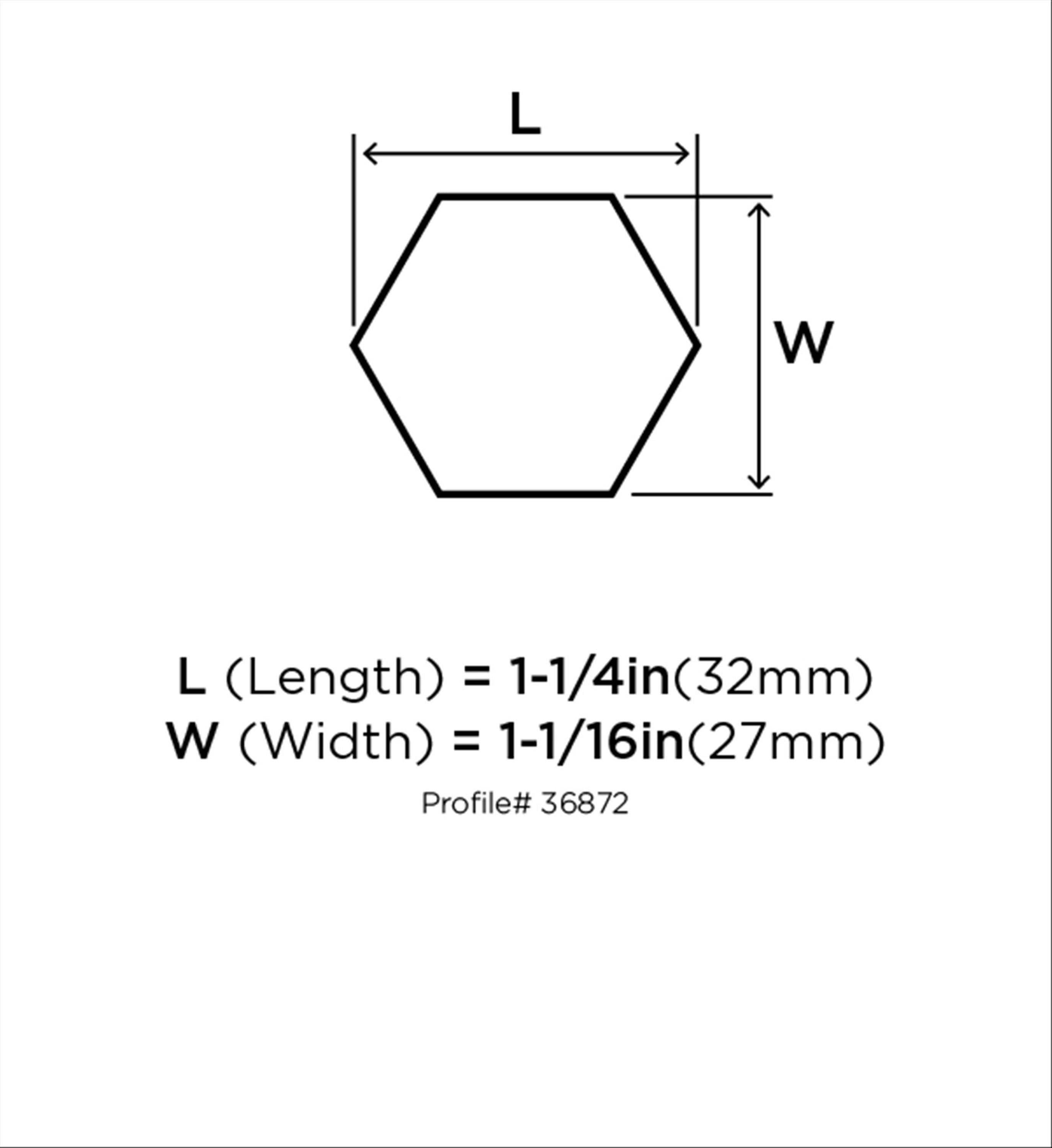 Caliber 1 1/4" Diameter Geometric Knob