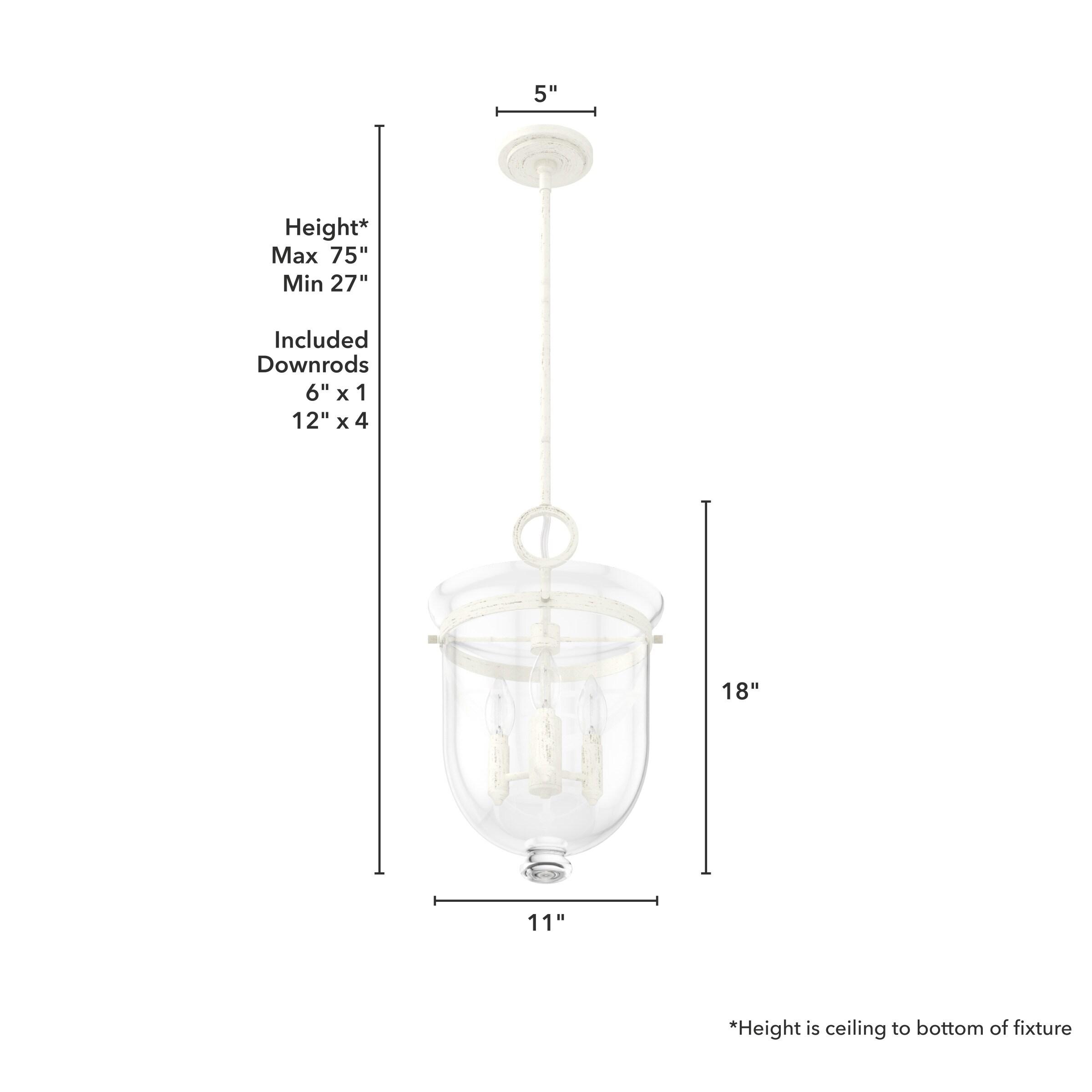 Hunter Fan Belltown 3 Light Urn Pendant