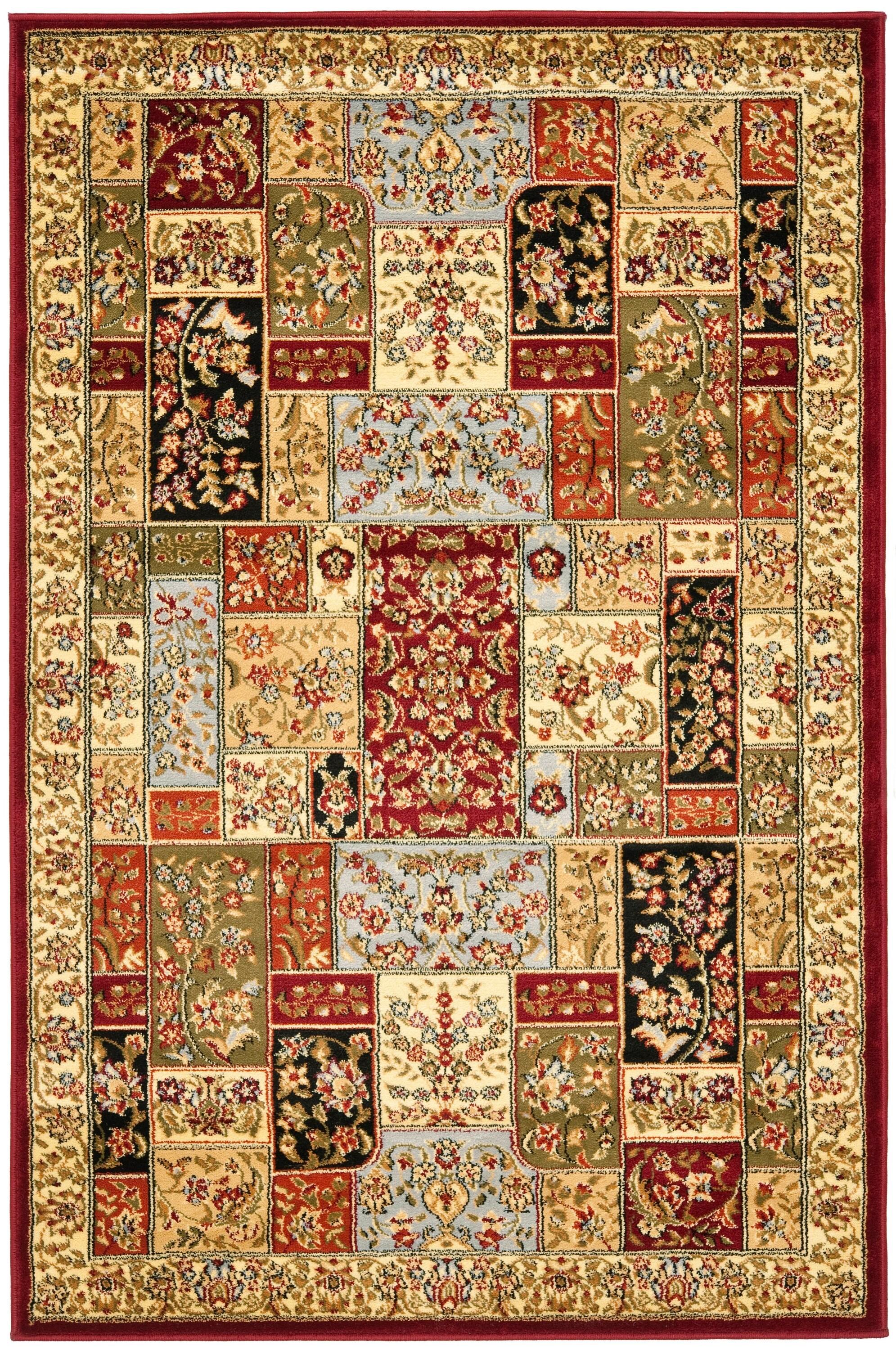 Lyndhurst LNH318 Power Loomed Accent Rug - Multi/Ivory - 3'3"x5'3" - Safavieh.