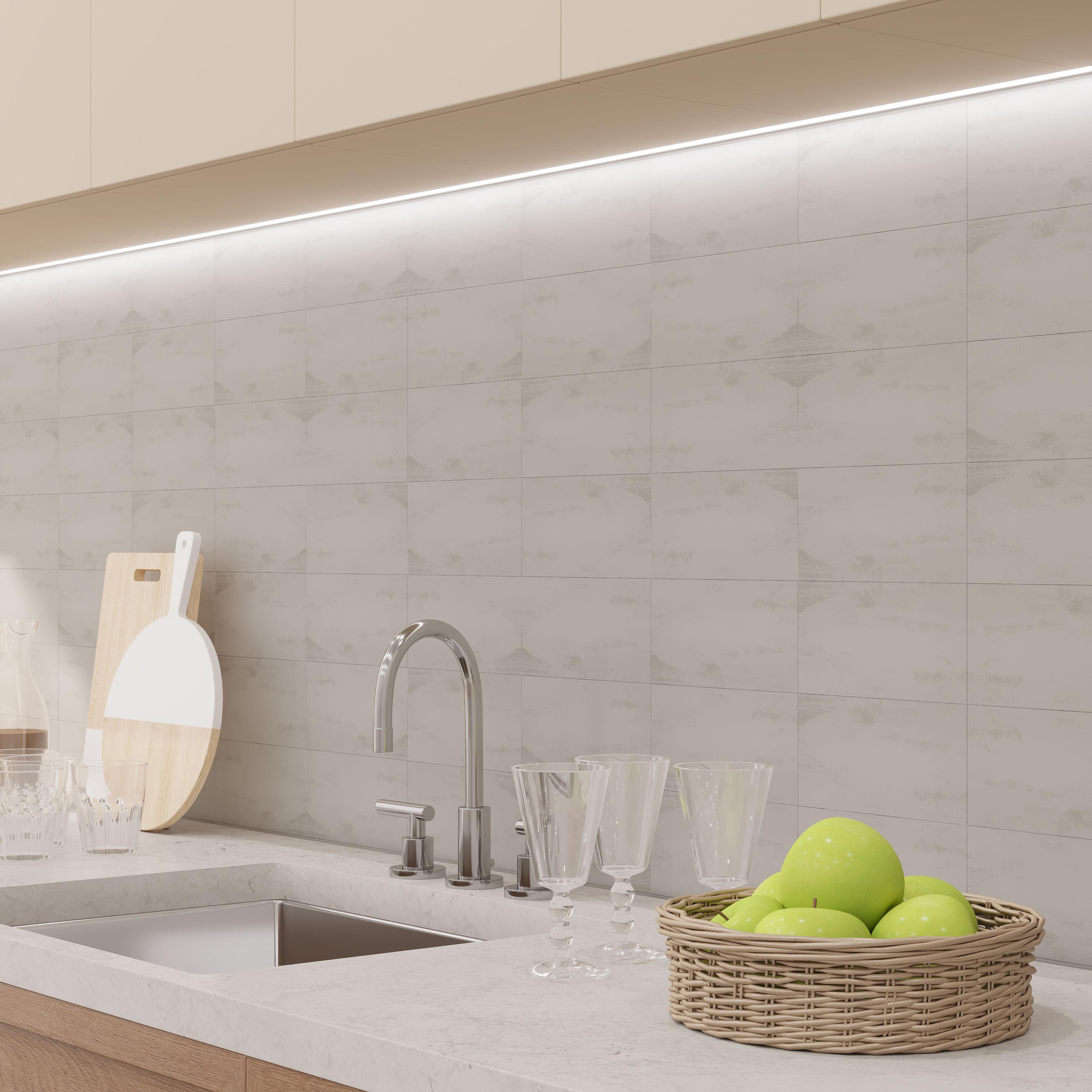 4'' W x 8'' L PVC Peel and Stick Subway Tile