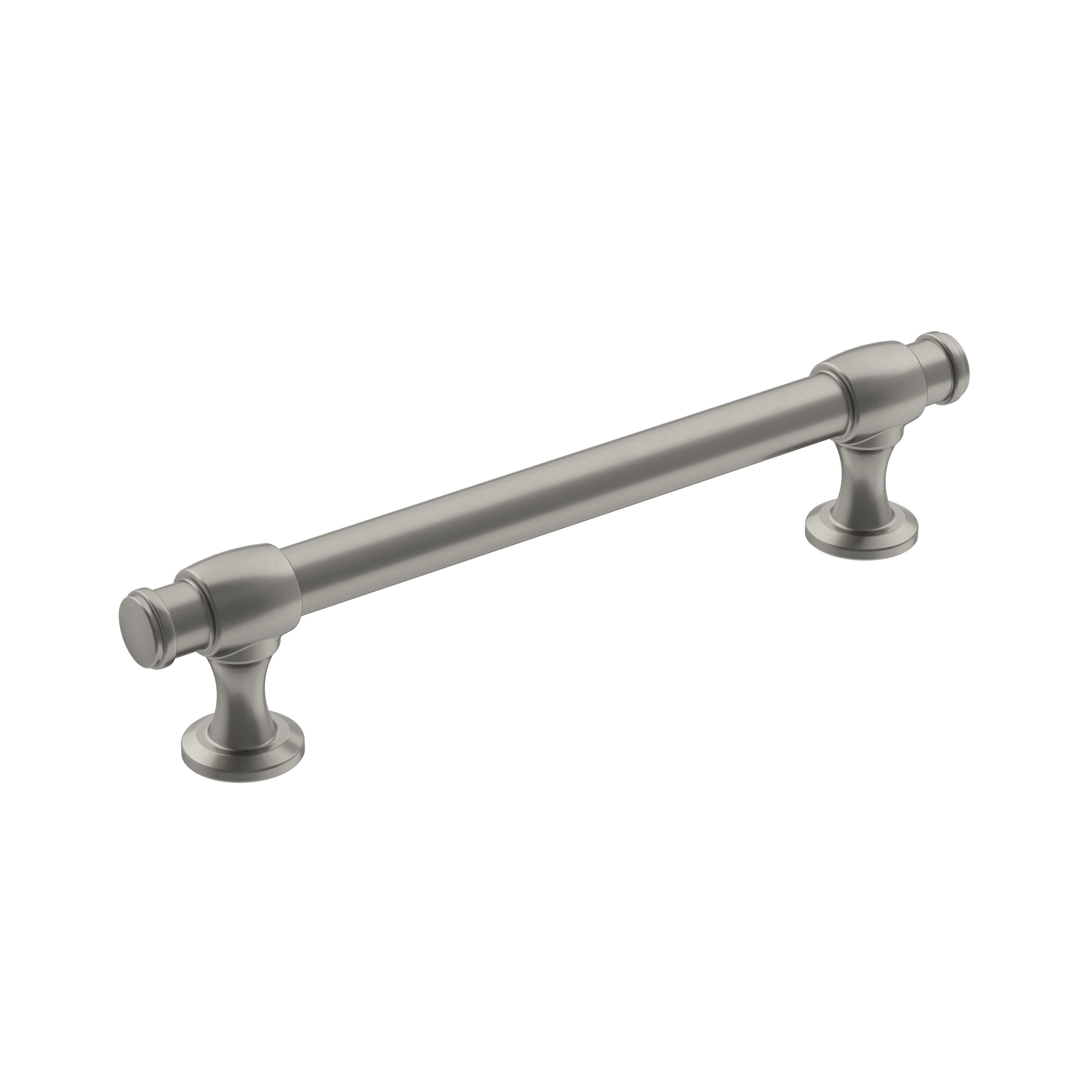 Amerock Winsome 5-1/16 inch (128mm) Center-to-Center Satin Nickel Cabinet Pull