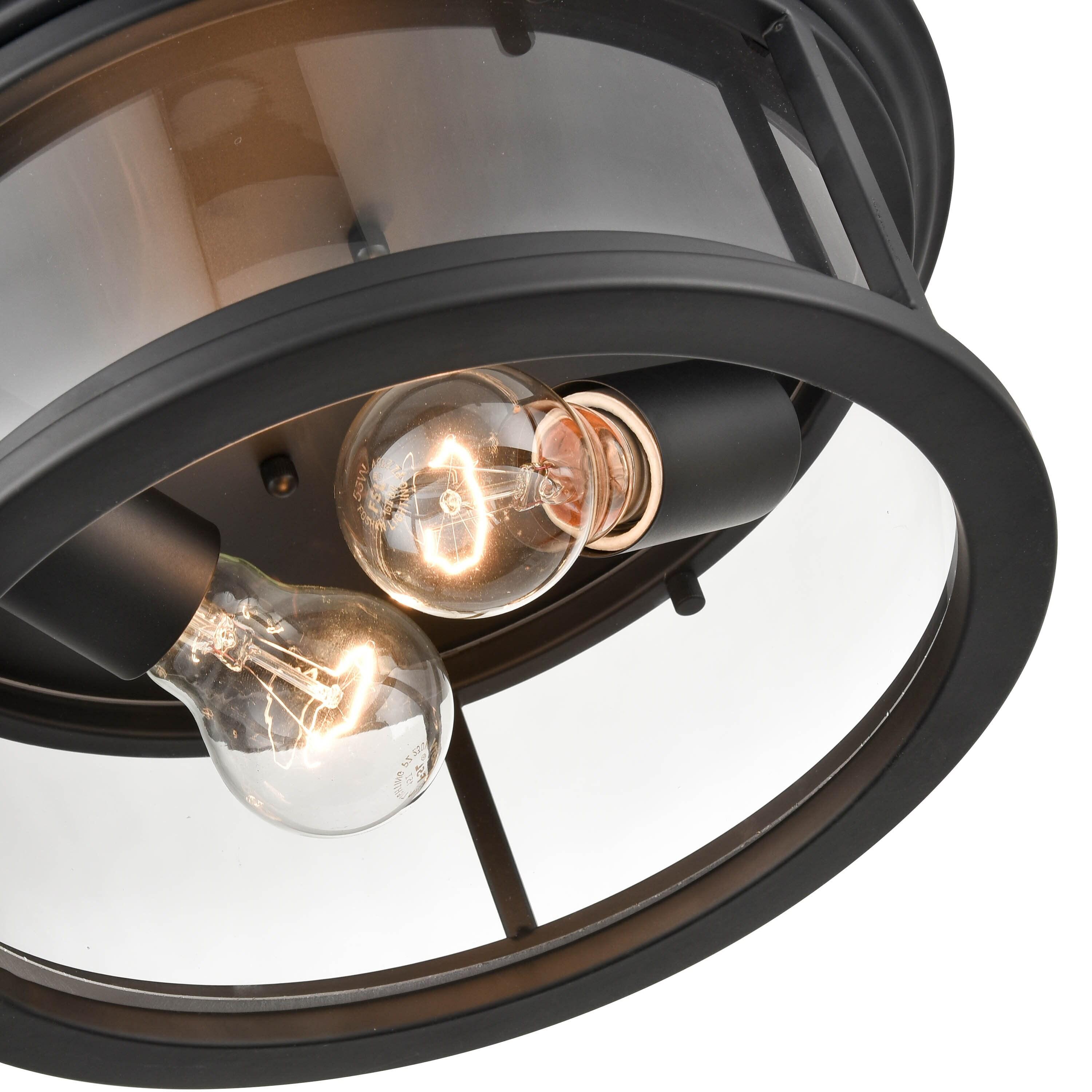 Bresley 2 - Bulb Outdoor Flush Mount