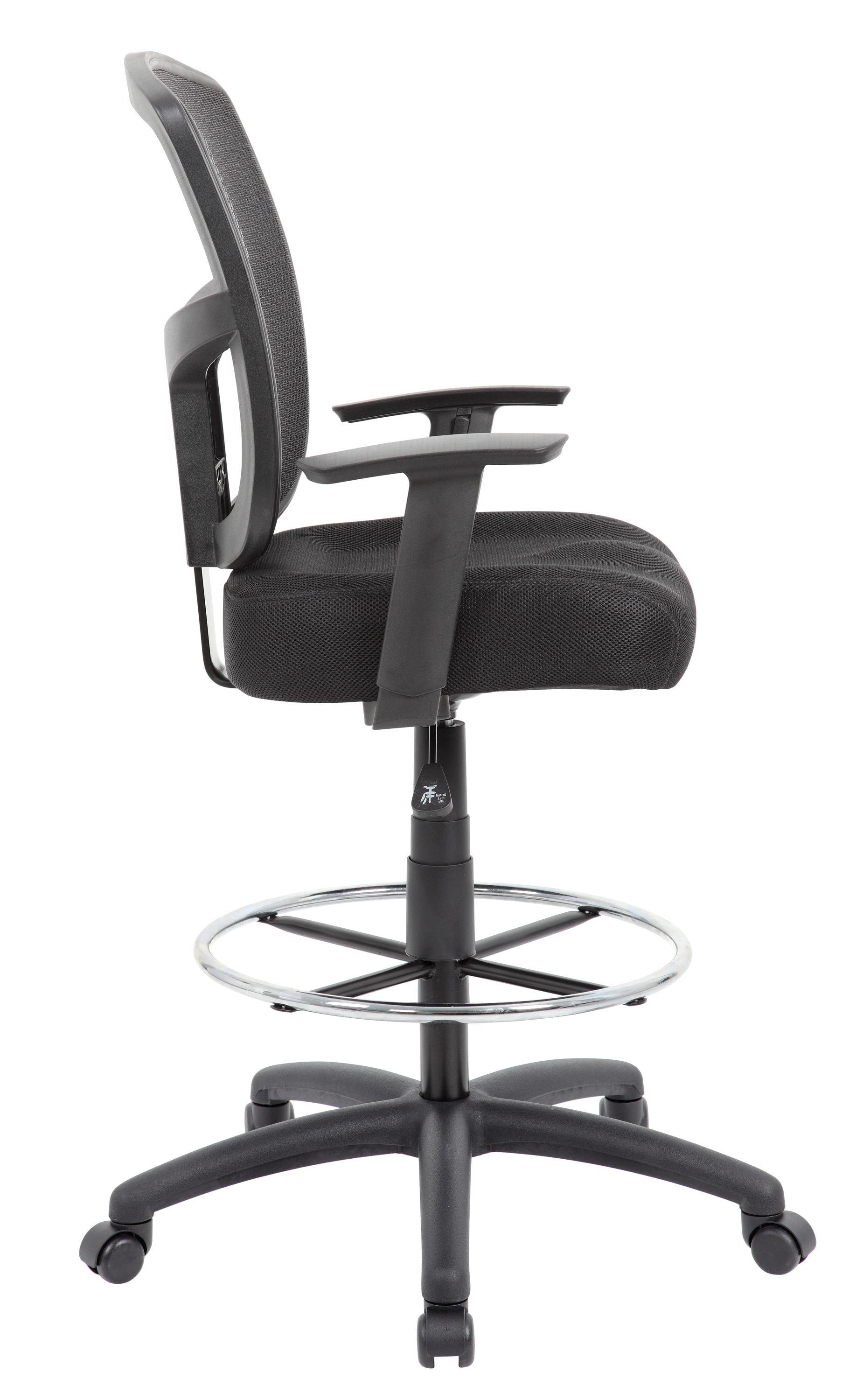 Boss Office Products Contract Mesh Drafting Stool