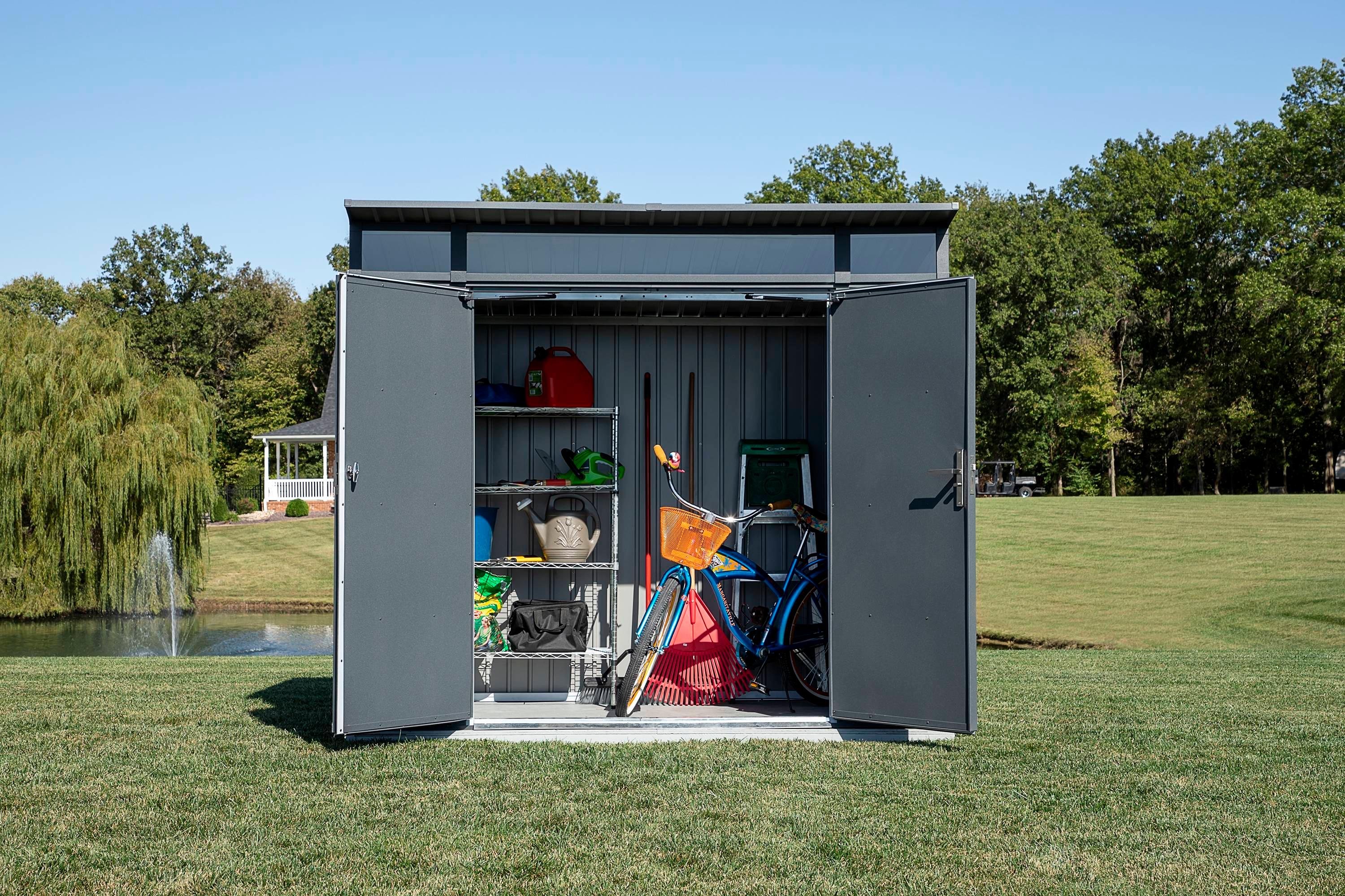 Arrow Sojag 5 ft. W x 8 ft. D Metal Vertical Storage Shed