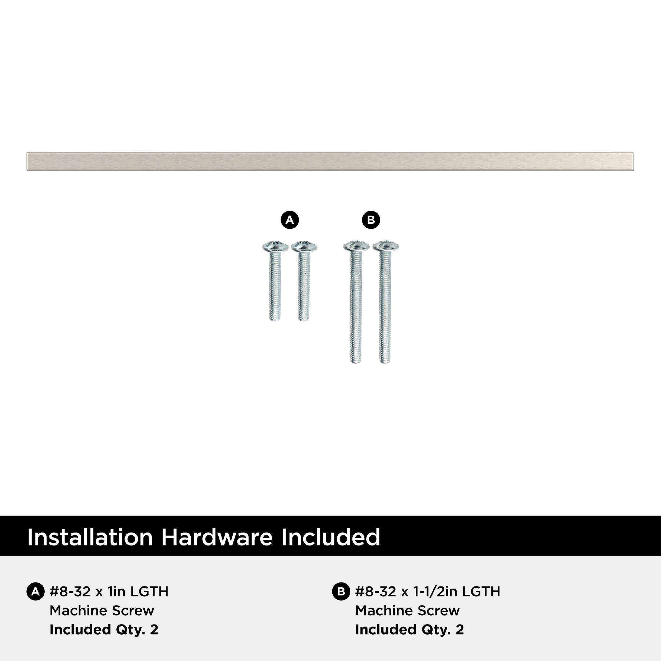 Amerock Monument 12-5/8 inch (320mm) Center-to-Center Satin Nickel Cabinet Pull