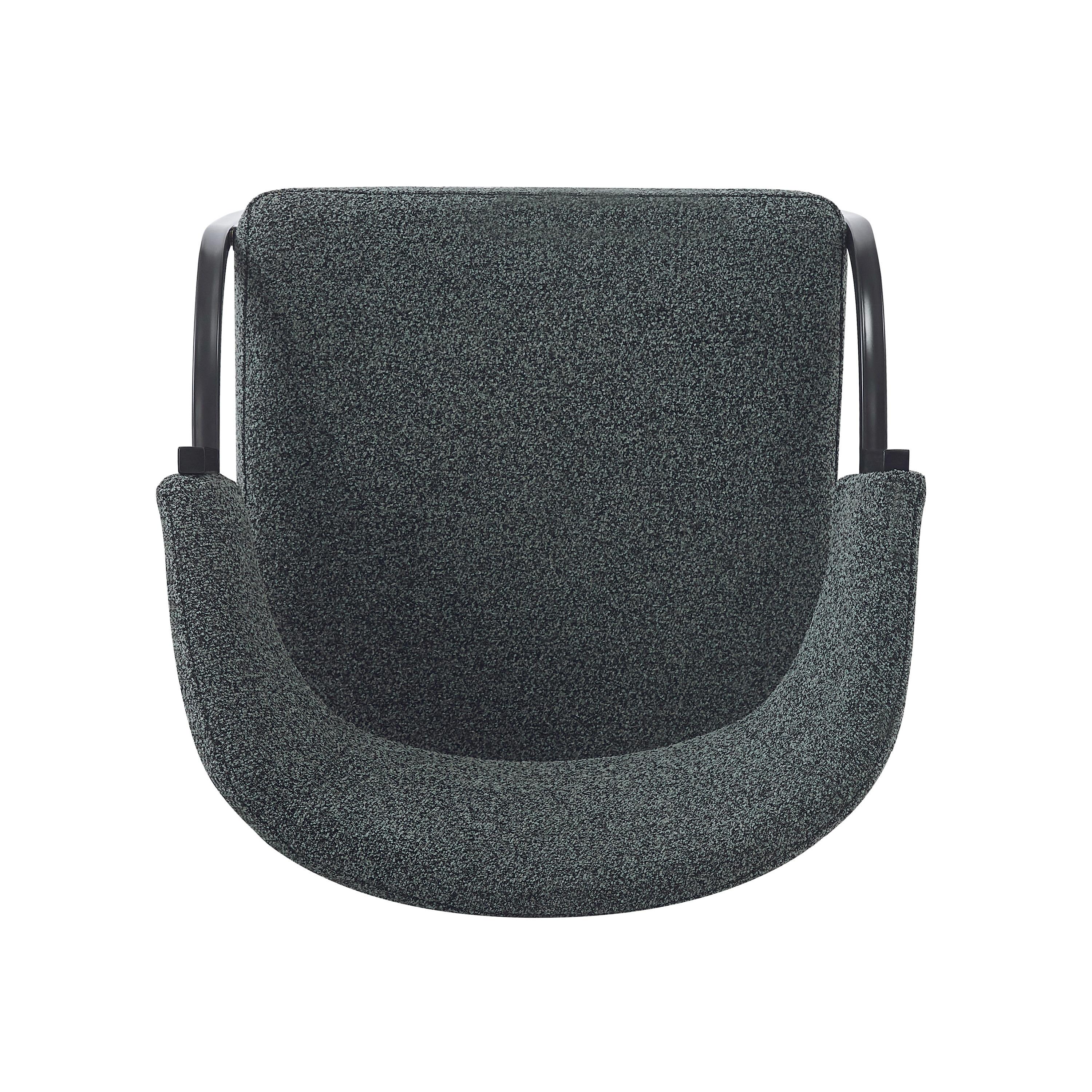 Christopher Knight Home Hayden Upholstered Armrest Dining Chairs with Metal Legs (Set of 2), Dark Green/Black