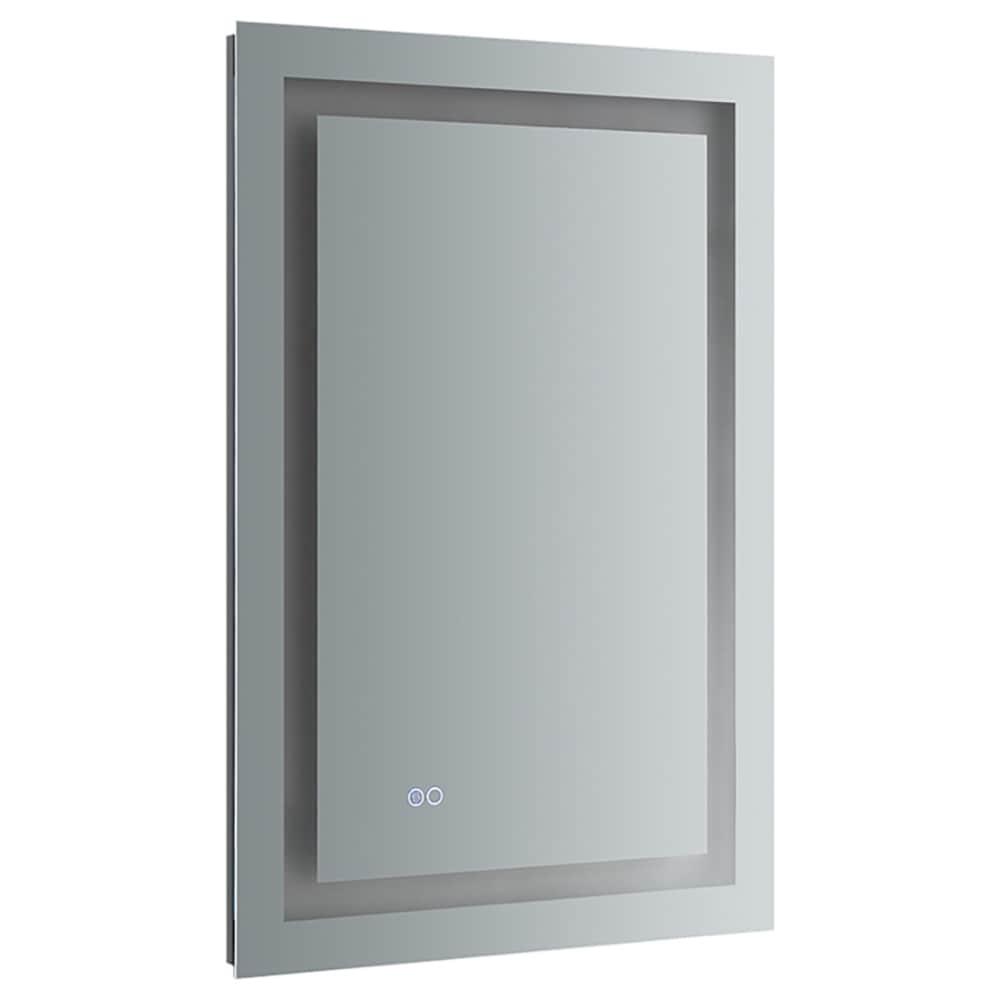 Fresca Santo 24" Wide x 36" Tall Bathroom Mirror with LED Lighting and Defogger