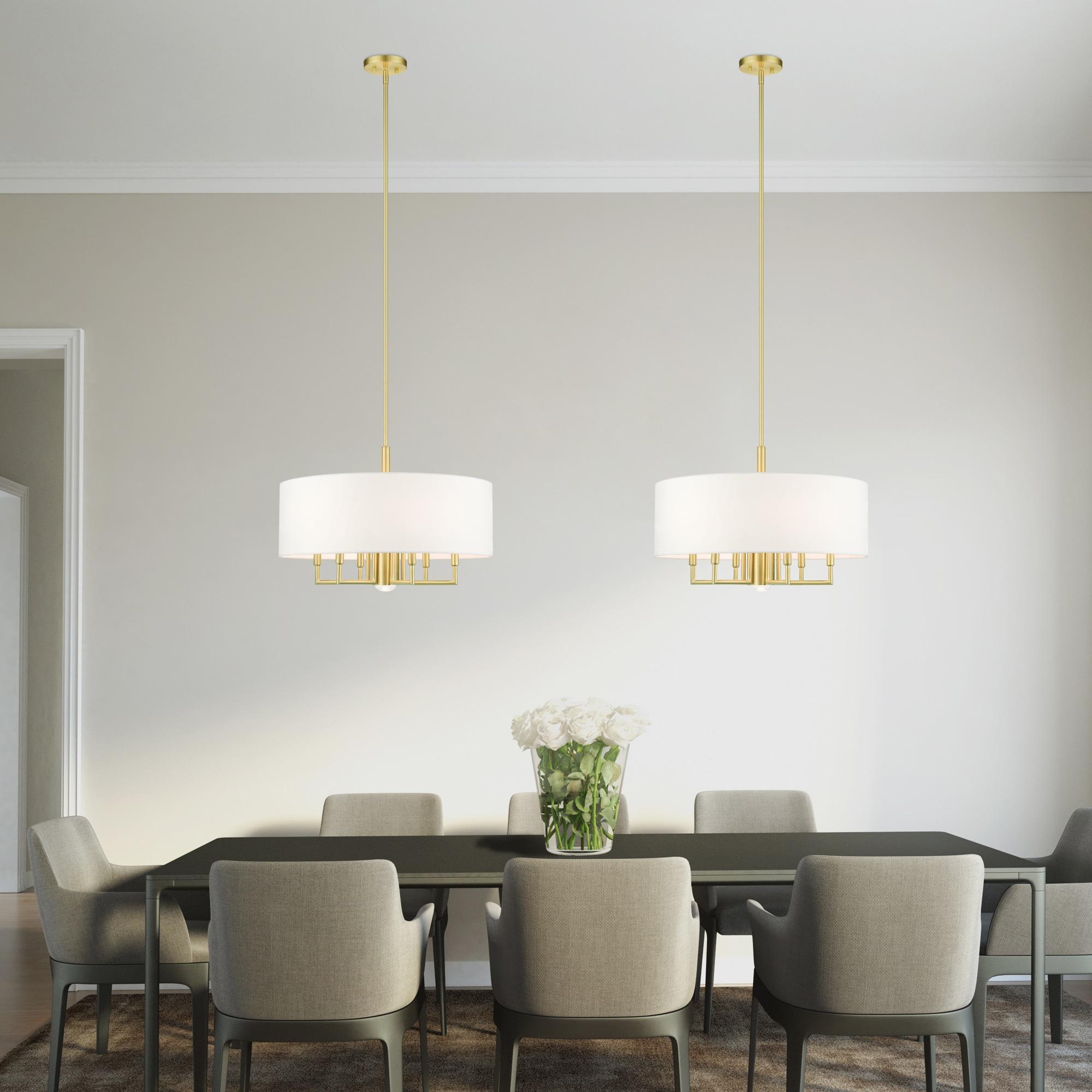 Moonlighter 7 Light Metal Dimmable Drum Chandelier