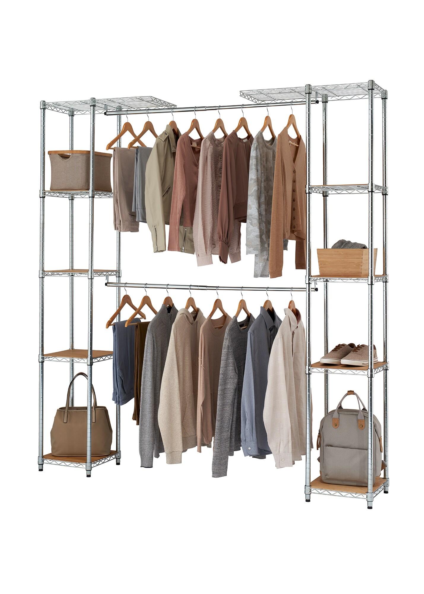 TRINITY Ecostorage® Expandable Closet Organizer - Chrome