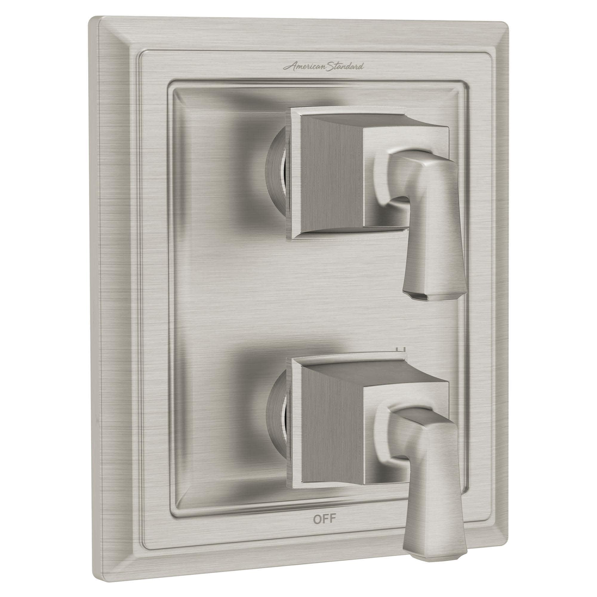 Brushed Nickel 2-Handle Integrated Shower Diverter Trim