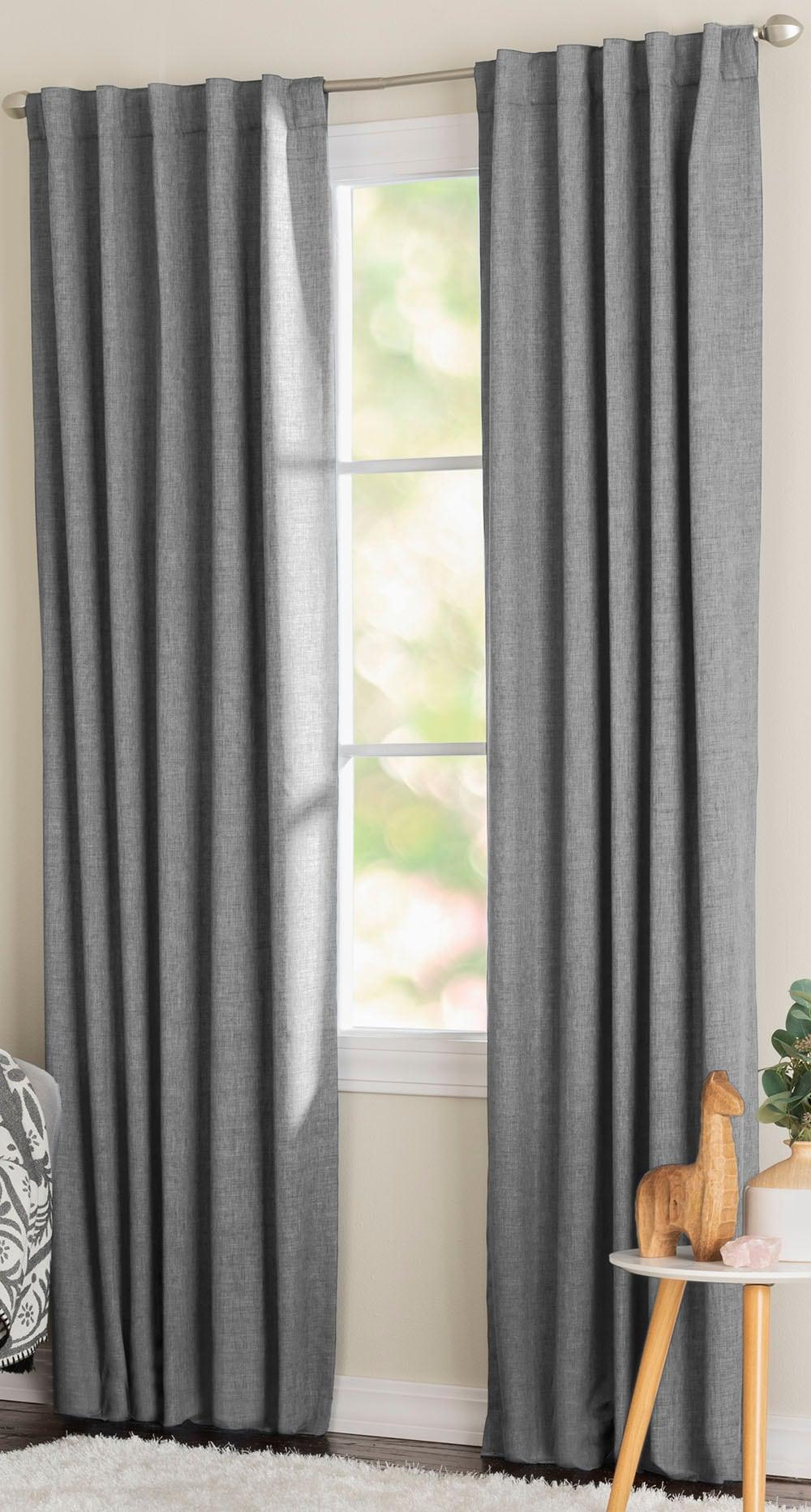 Curtainworks Lenox Grommet Curtain 84", Gray, Adult