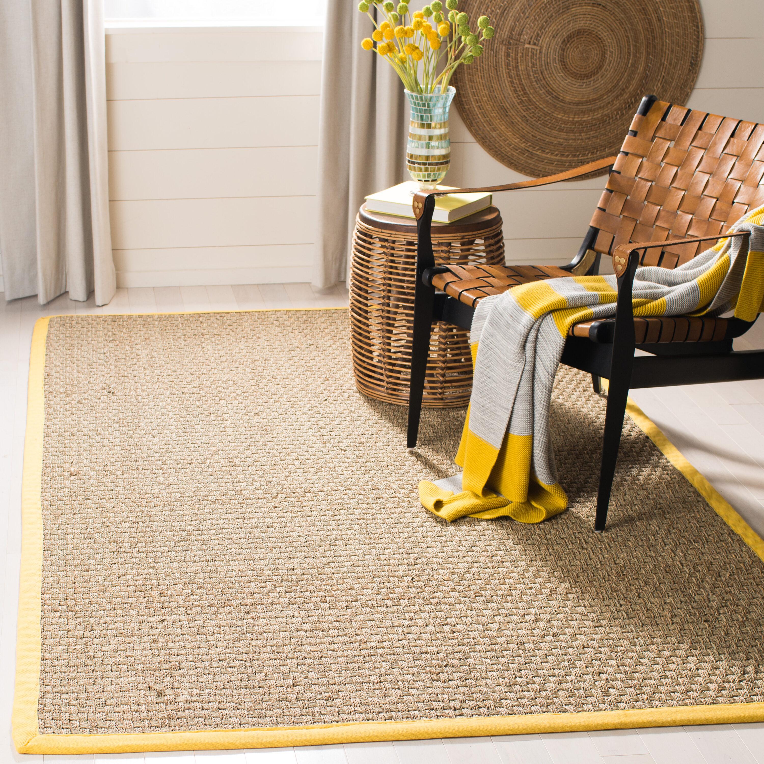 Natural Fiber NF114 Power Loomed Indoor Area Rug - Natural/Gold - 4'x6' - Safavieh.