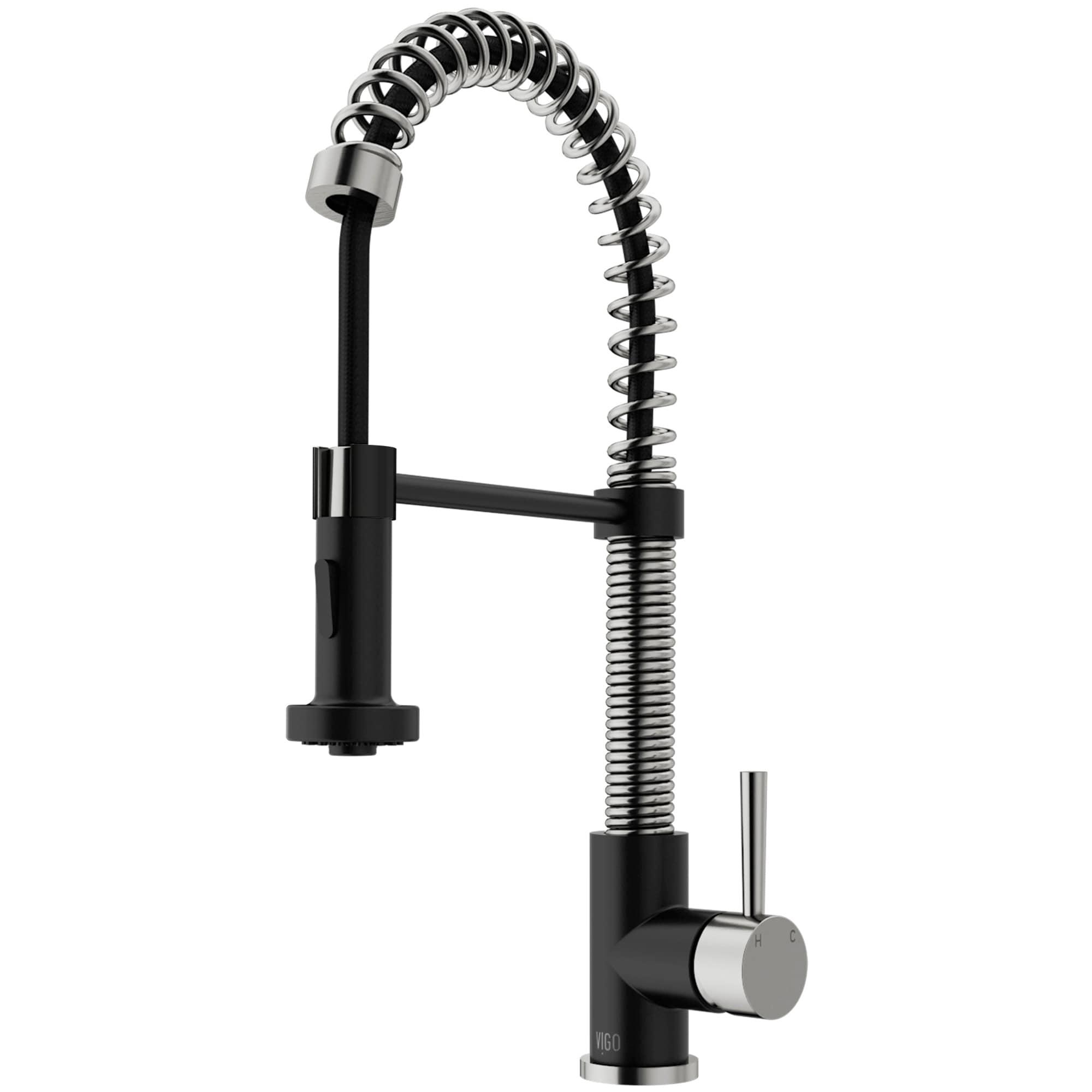 Edison 19" H 1-handle Pull-Down 2-Function Sprayer Kitchen Faucet