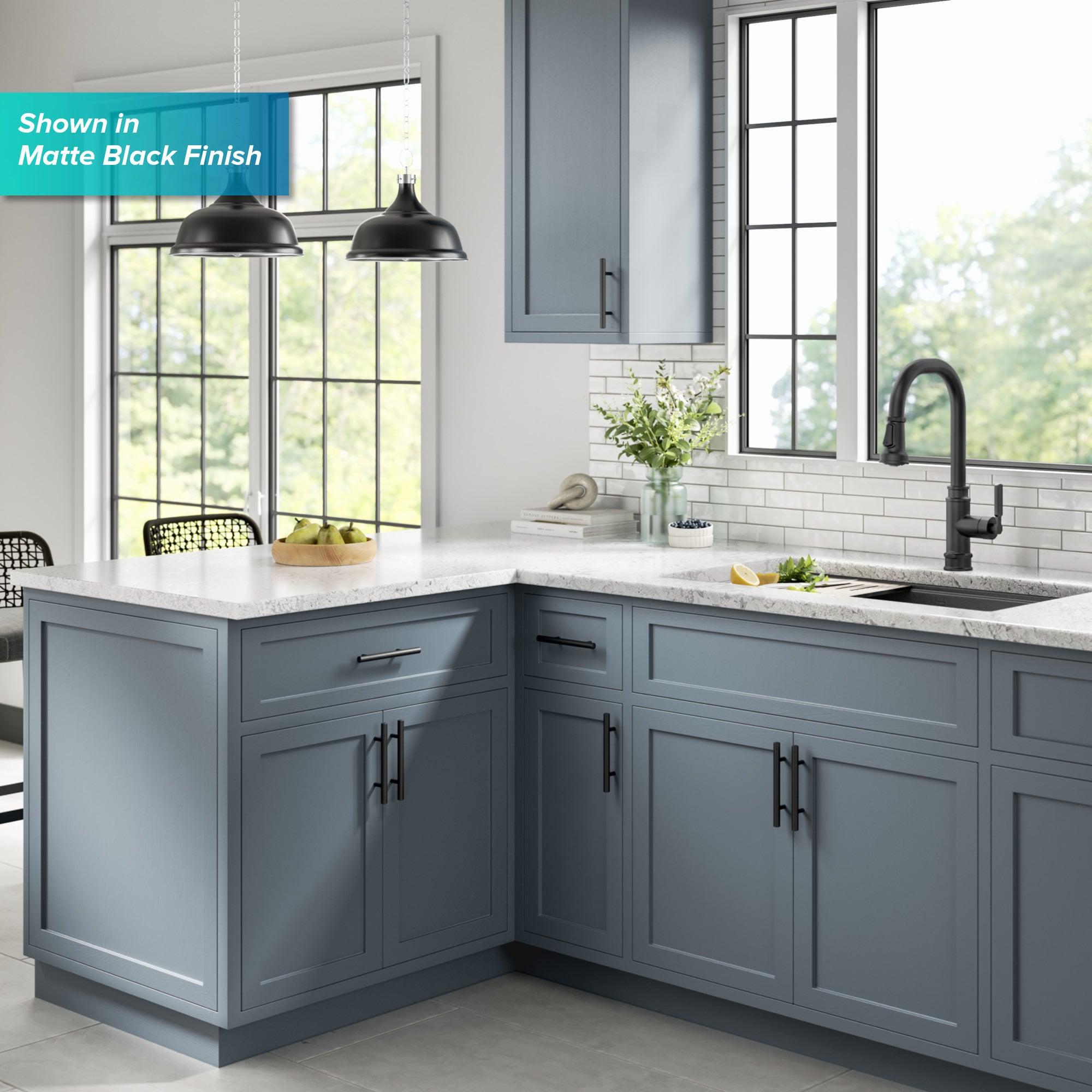 KRAUS Allyn Transitional Industrial Pull-Down Single Handle Kitchen Faucet in Chrome
