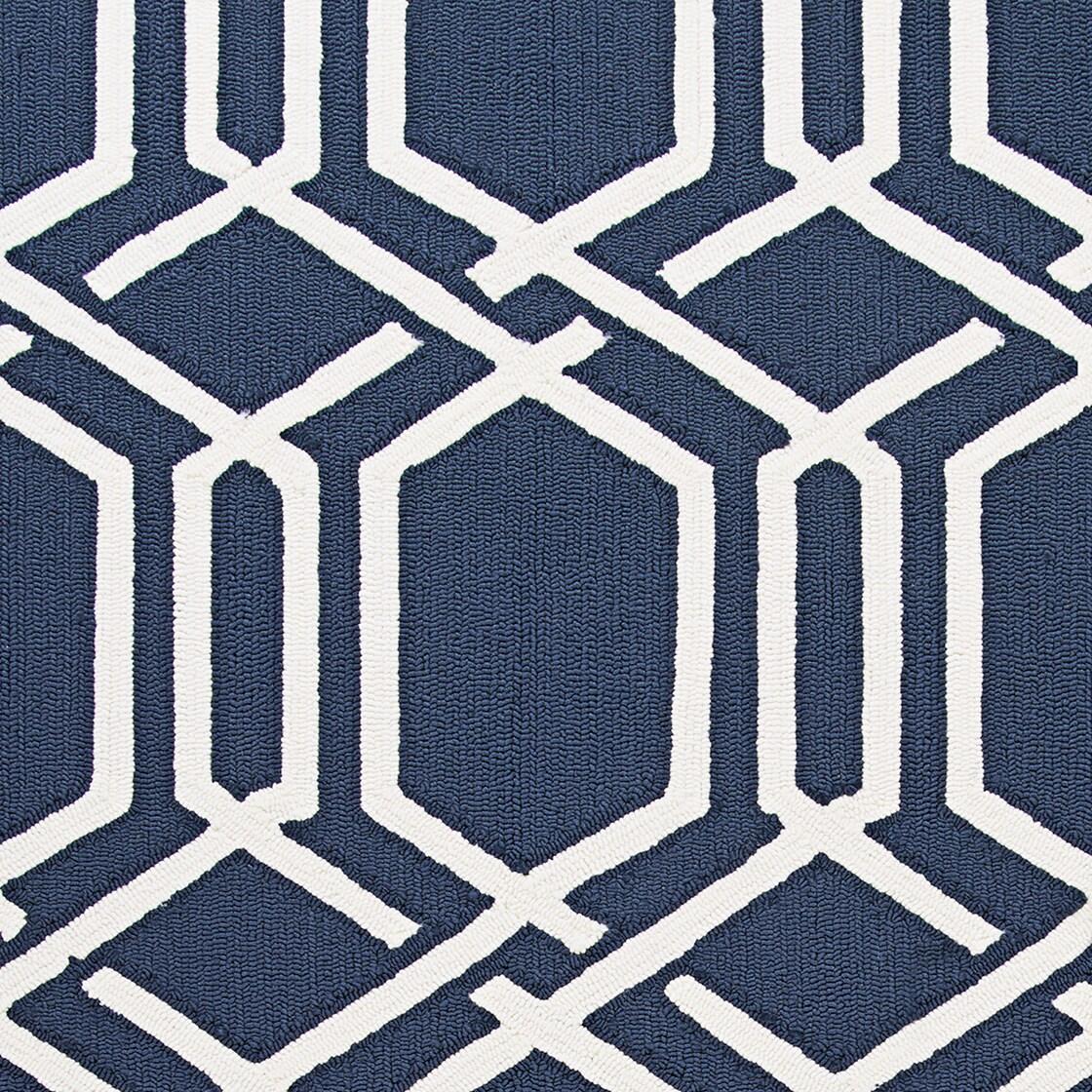 Couristan Covington Ariatta Indoor/Outdoor Area Rug, 3'6" x 5'6", Navy