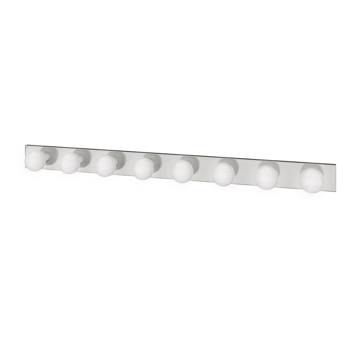 Progress Lighting Broadway 8-Light Wall Light in Polished Chrome with Shade