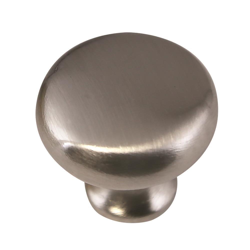 Design House Design House 564567 1.25-inch Mushroom Cabinet Knob, Satin Nickel, 5-Pack (Set of 5)