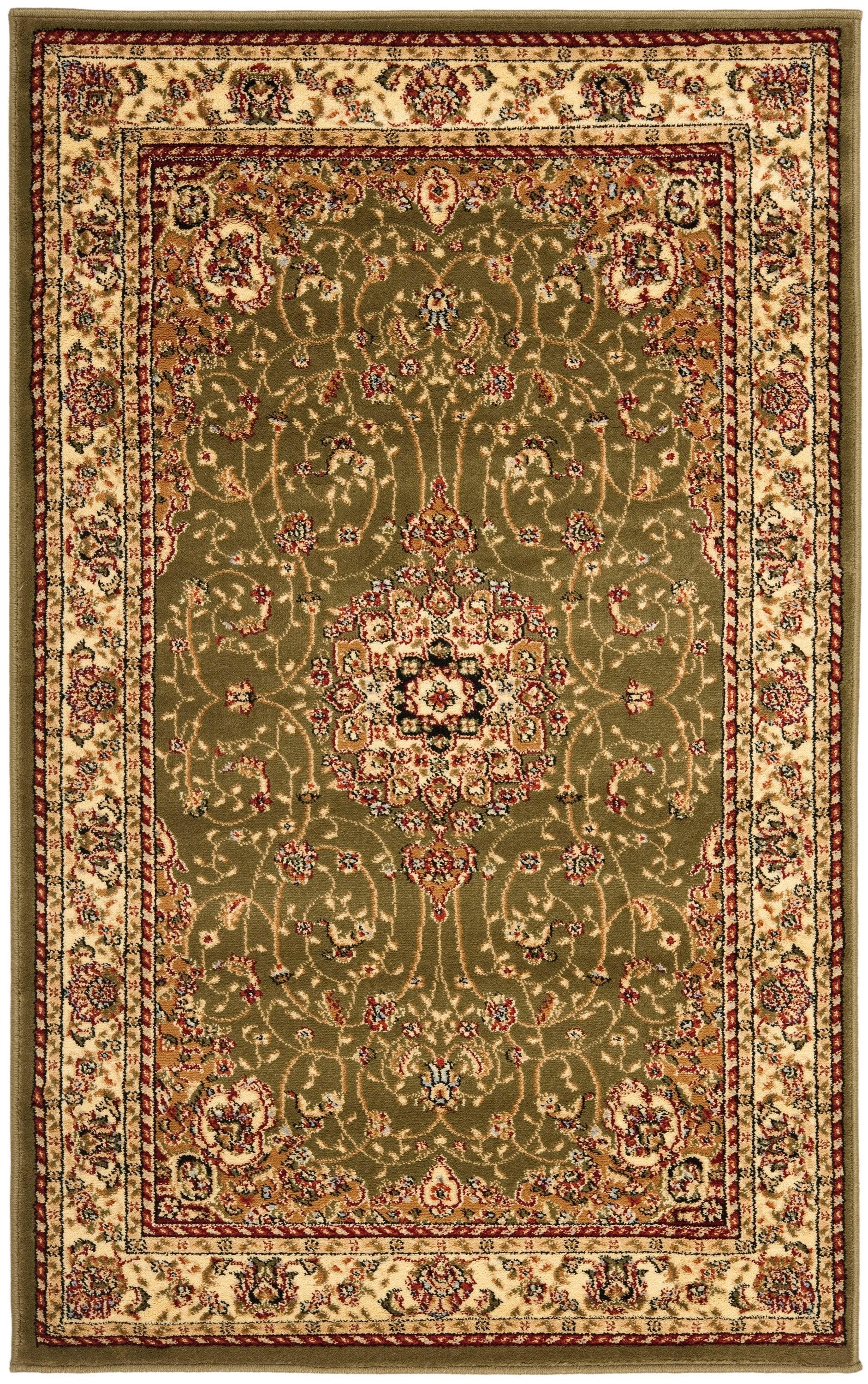 Lyndhurst LNH329 Power Loomed Accent Rug - Sage/Ivory - 3'3"x5'3" - Safavieh.