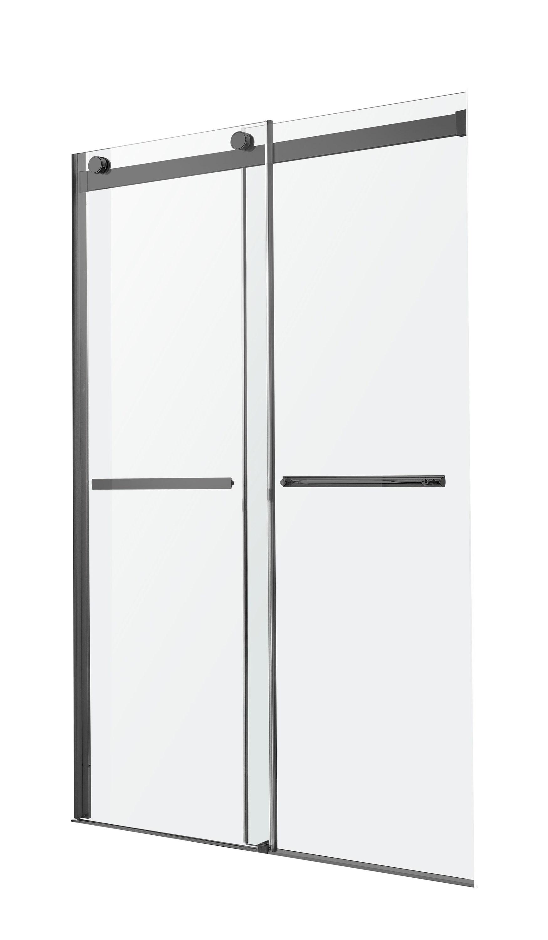 Kahn 60" W x 76" H Double Sliding Frameless Shower Door